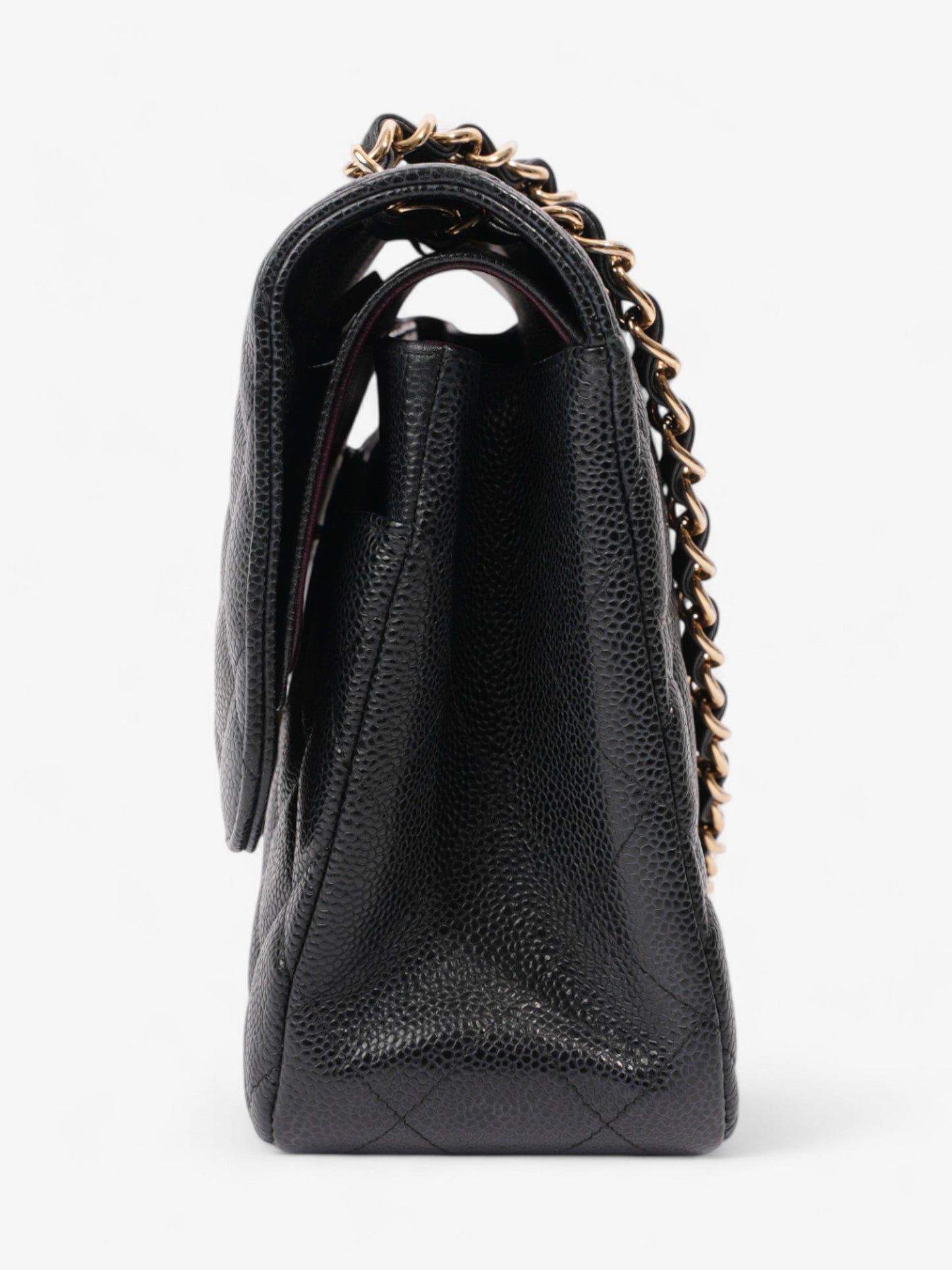 Chanel Classic Double Flap Black Caviar Leather Jumbo