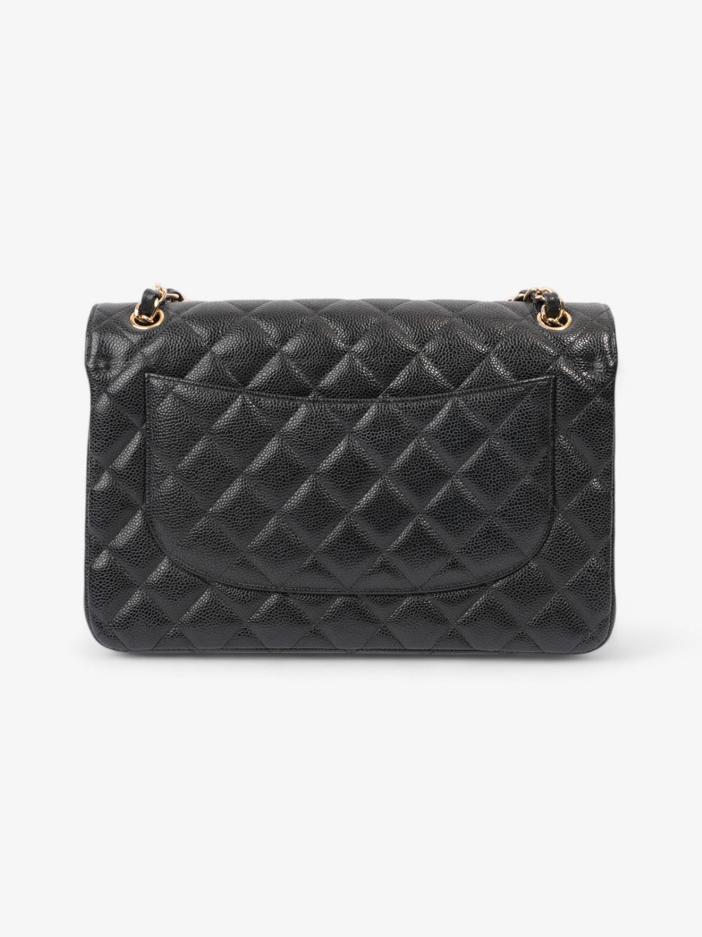 Chanel Classic Double Flap Black Caviar Leather Jumbo