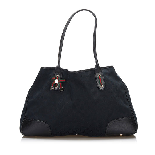 Gucci Princy Leather Canvas Tote Style 3