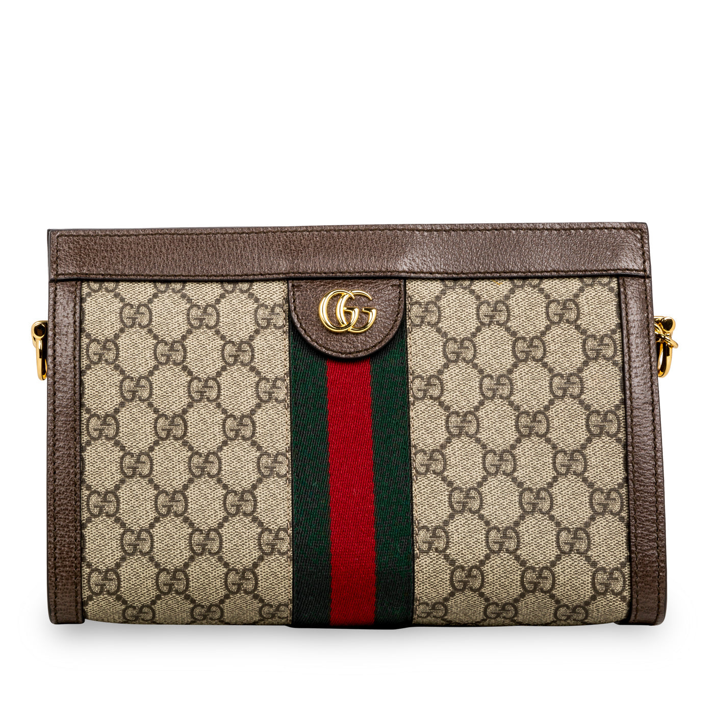 Gucci Monogram Chain Leather Shoulder Bag