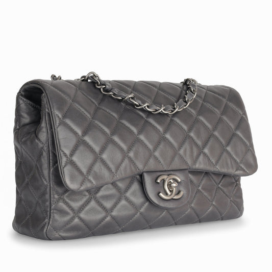 Chanel Jumbo Seasonal Flap Bag - Grey