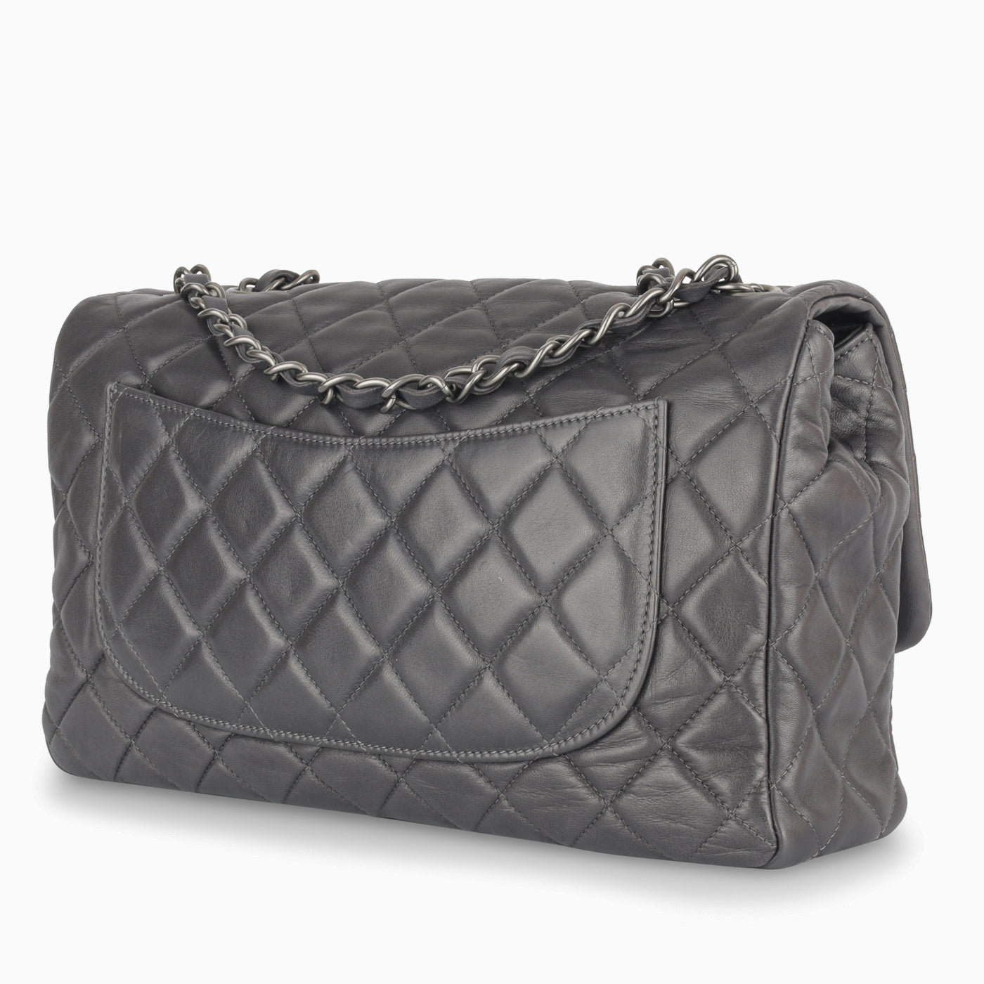Chanel Jumbo Seasonal Flap Bag - Grey