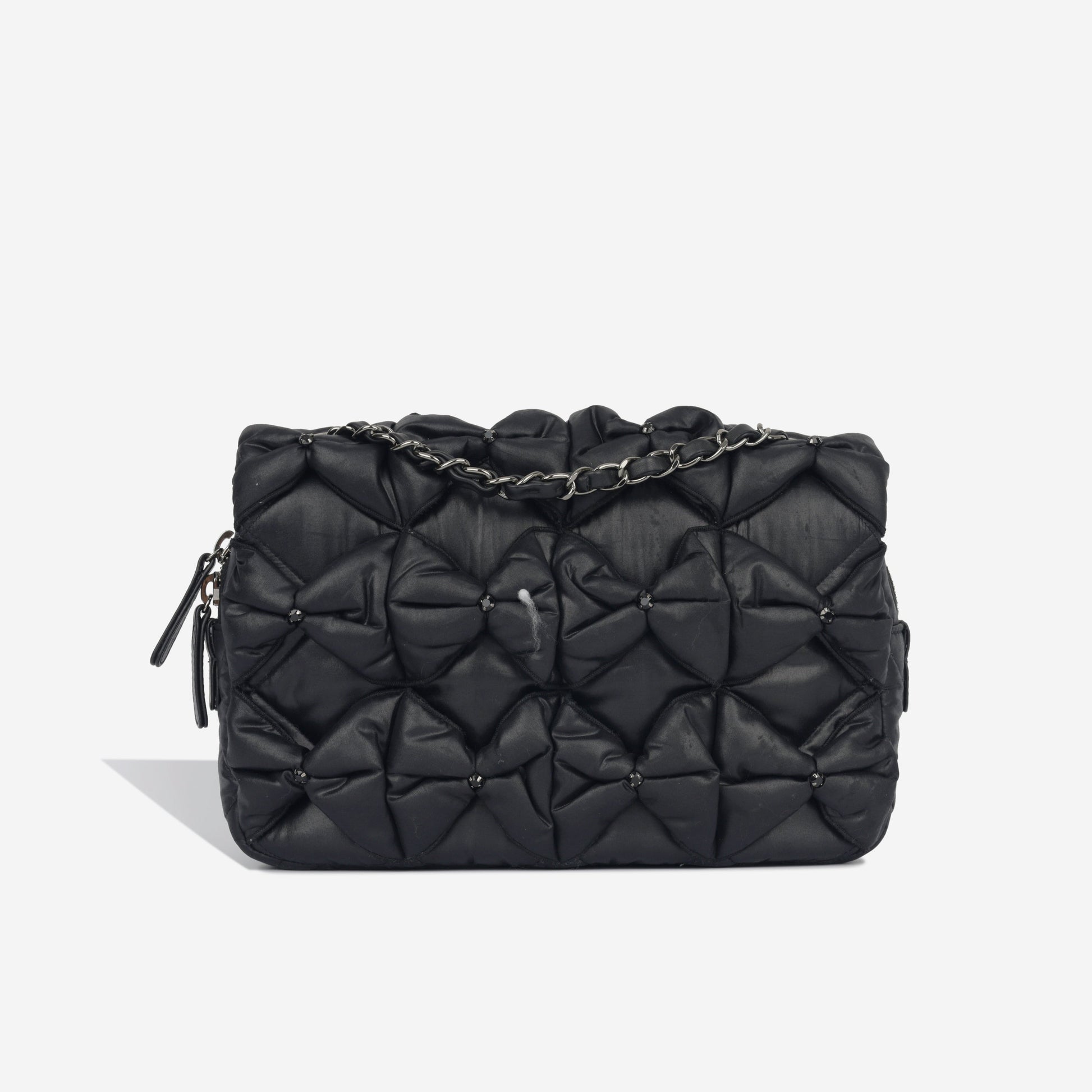 Chanel Seasonal Draped Fabric Flap