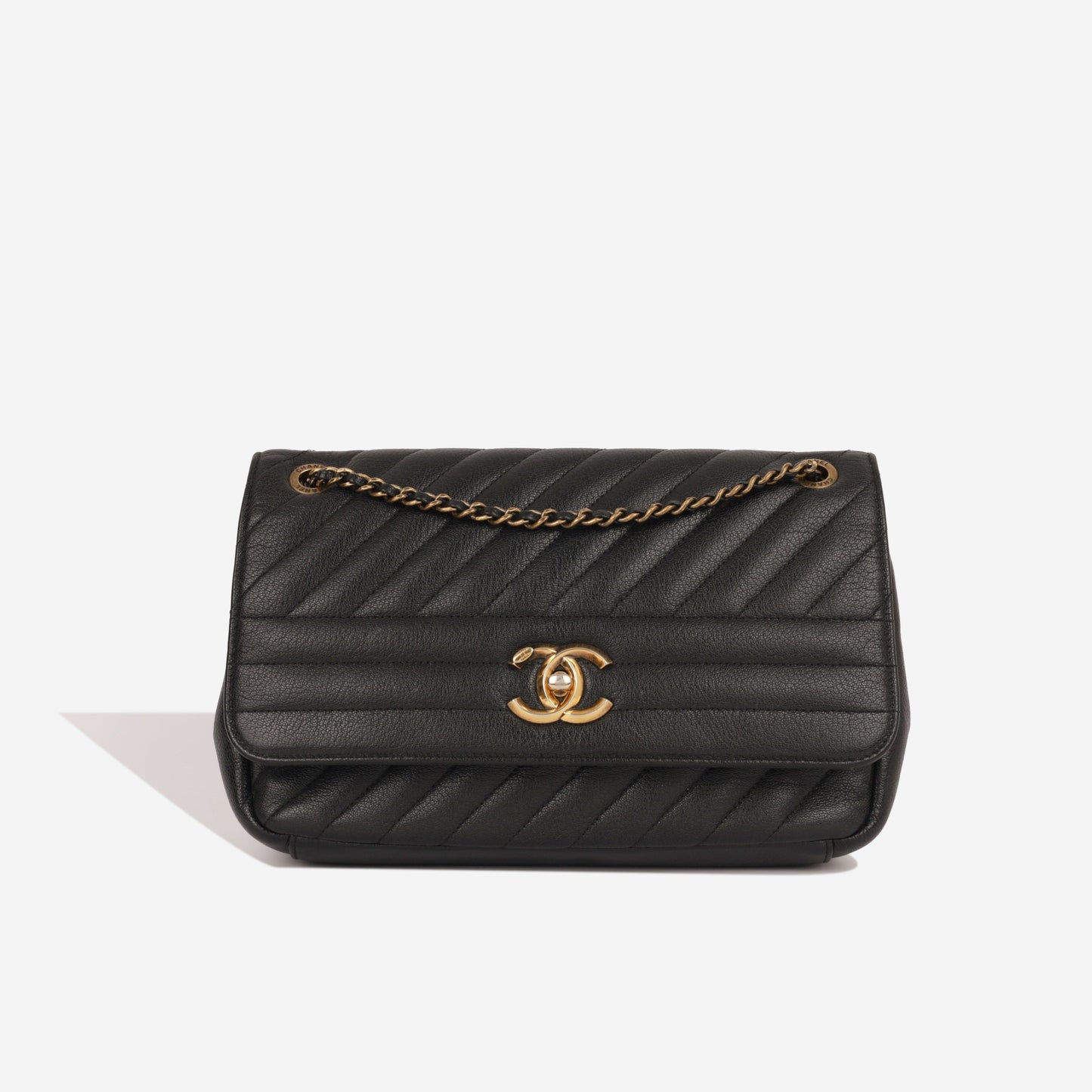 Chanel Diagonal Stripe Flap