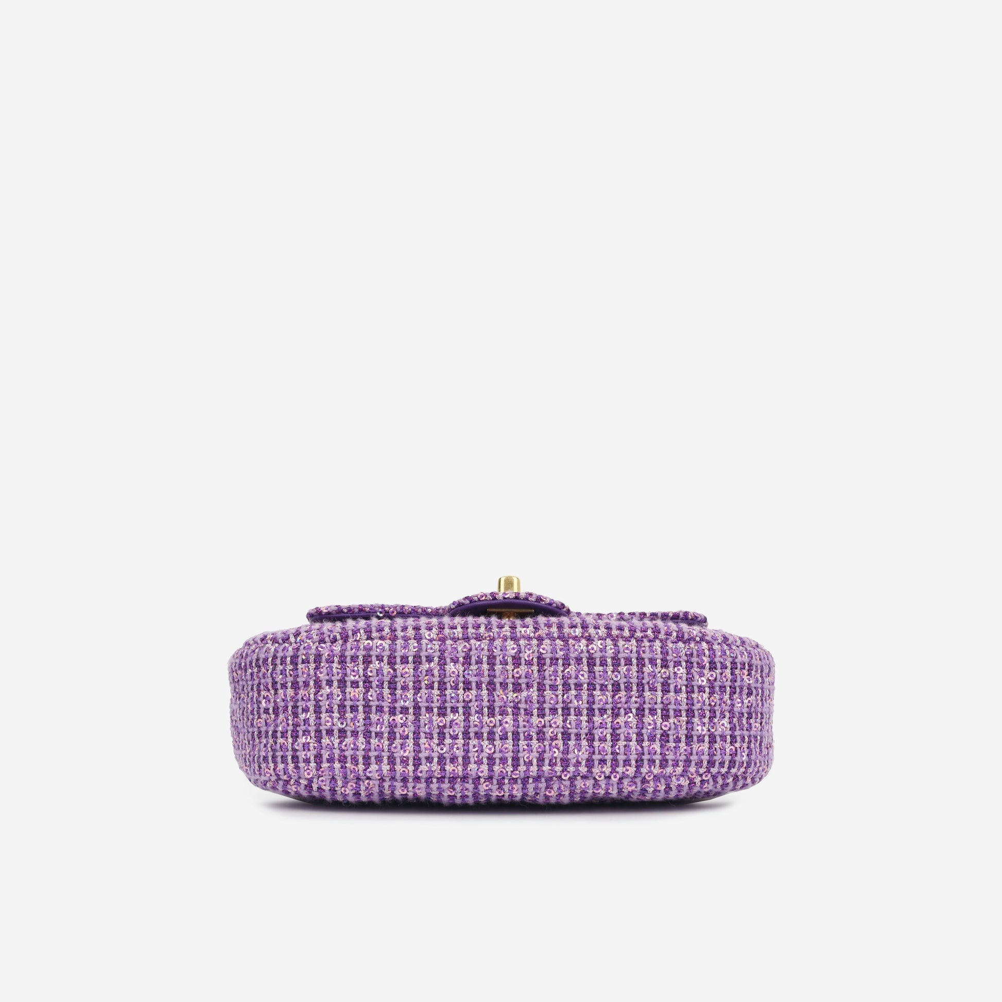 Chanel Small Top Handle - Purple Sequin Tweed
