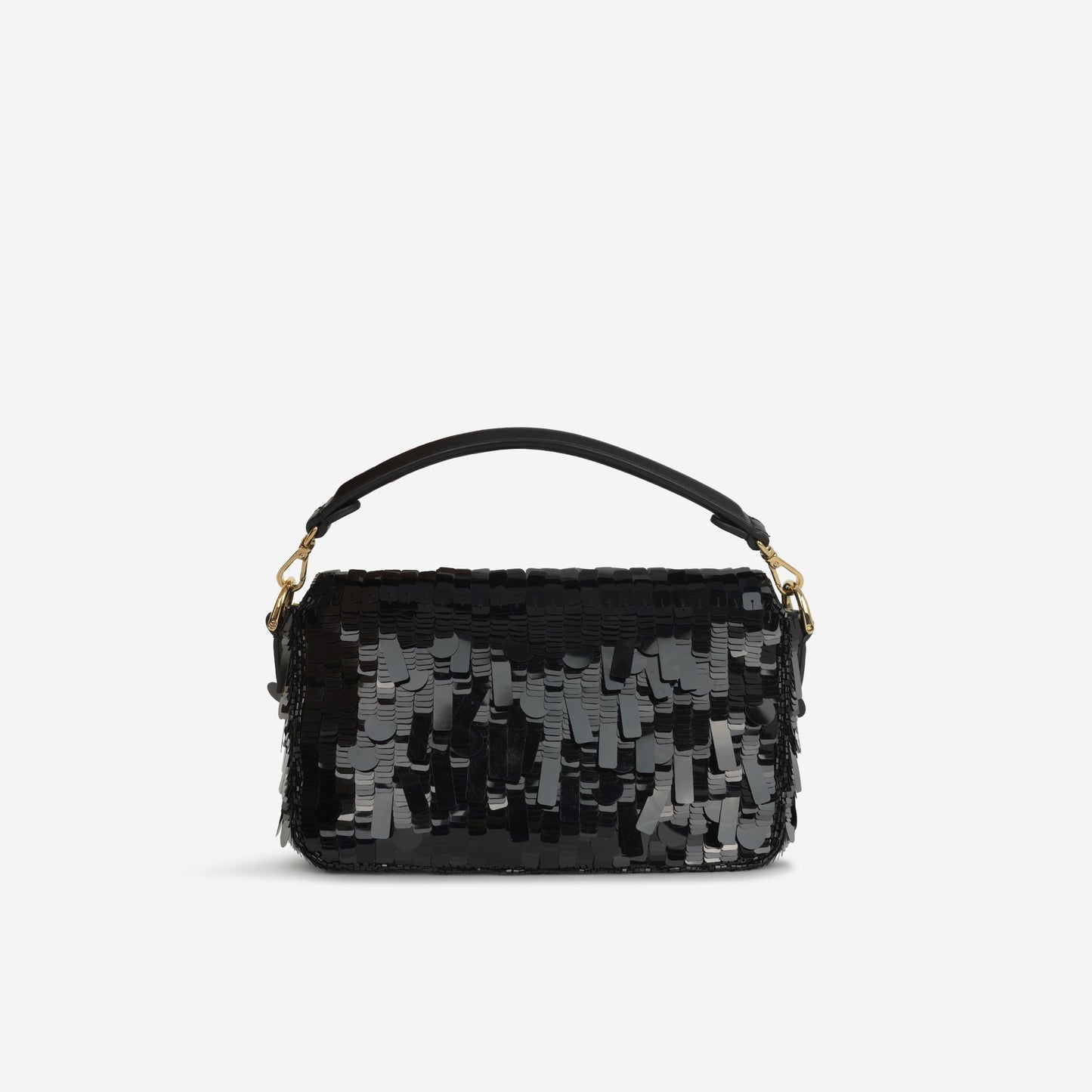 Fendi Fendi - Baguette Chain Mini - Black Sequin Paillets GHW