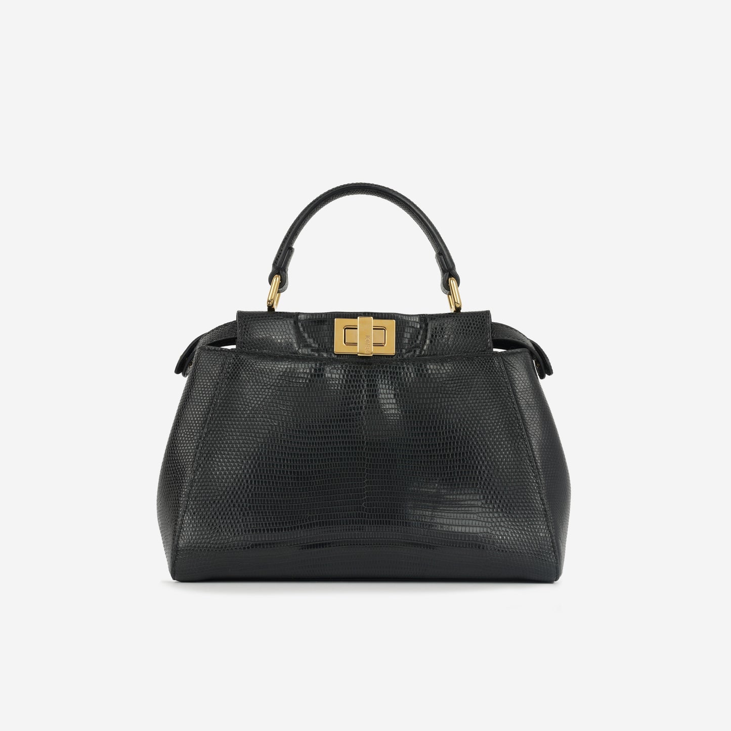 Fendi Fendi - Mini Peekaboo - Black Lizard GHW