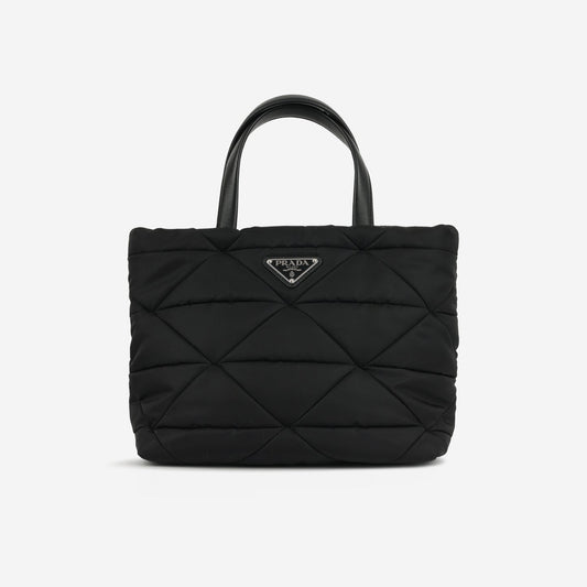 Prada - Re-Nylon Padded Tote - Black Nylon GHW