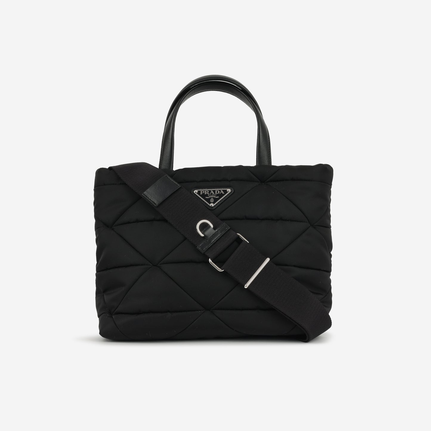 Prada - Re-Nylon Padded Tote - Black Nylon GHW