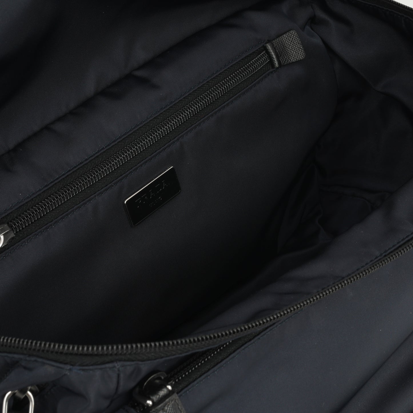 Prada - Re-Nylon Crossbody Bag - Navy Nylon / Saffiano Leather SHW