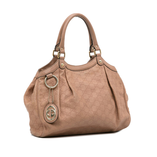 Gucci Guccissima Pink Leather Tote Style 5