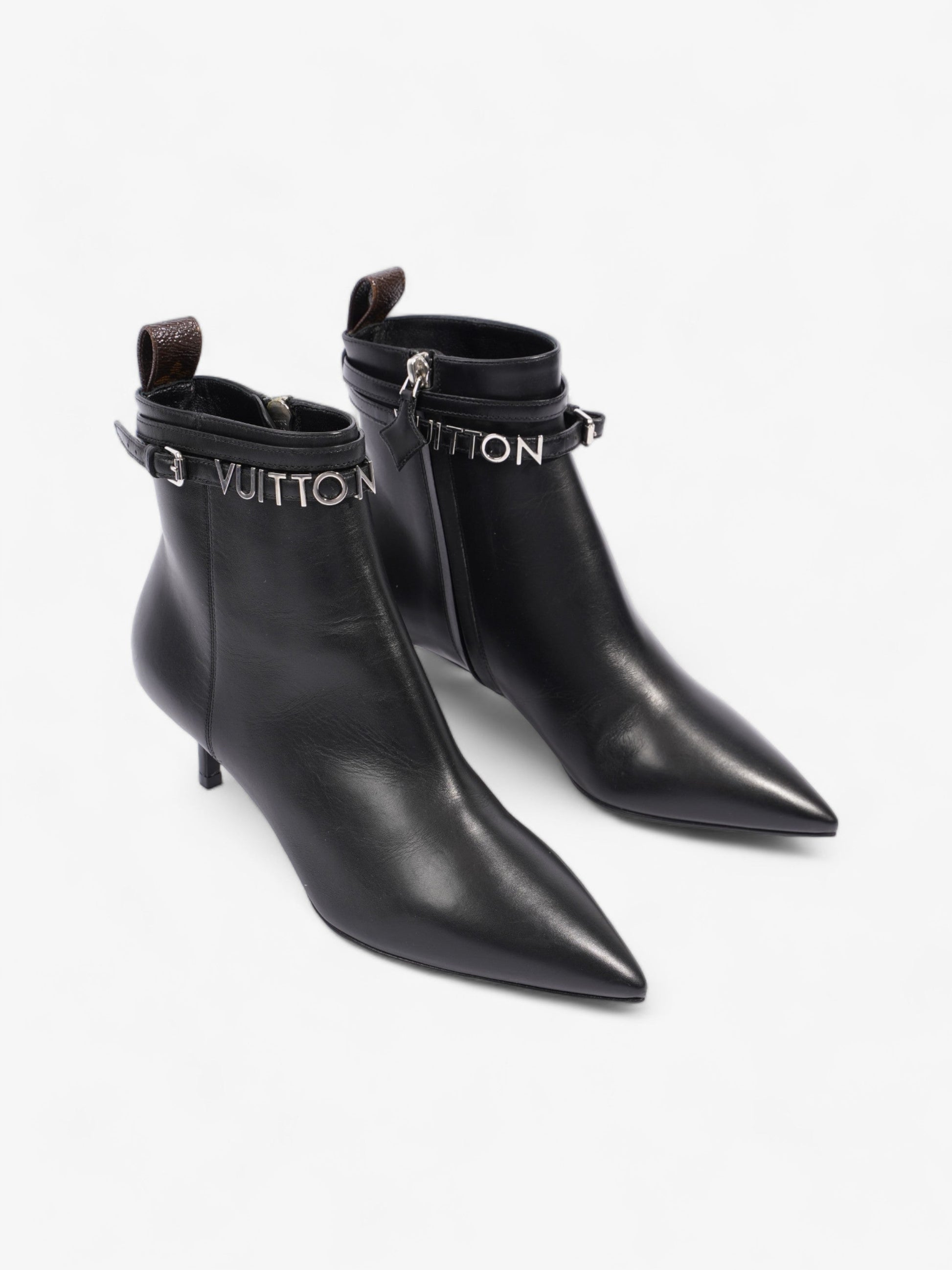 Louis Vuitton Call Back Ankle Boot 50 Black / Brown Monogram Leather EU 36 UK 3