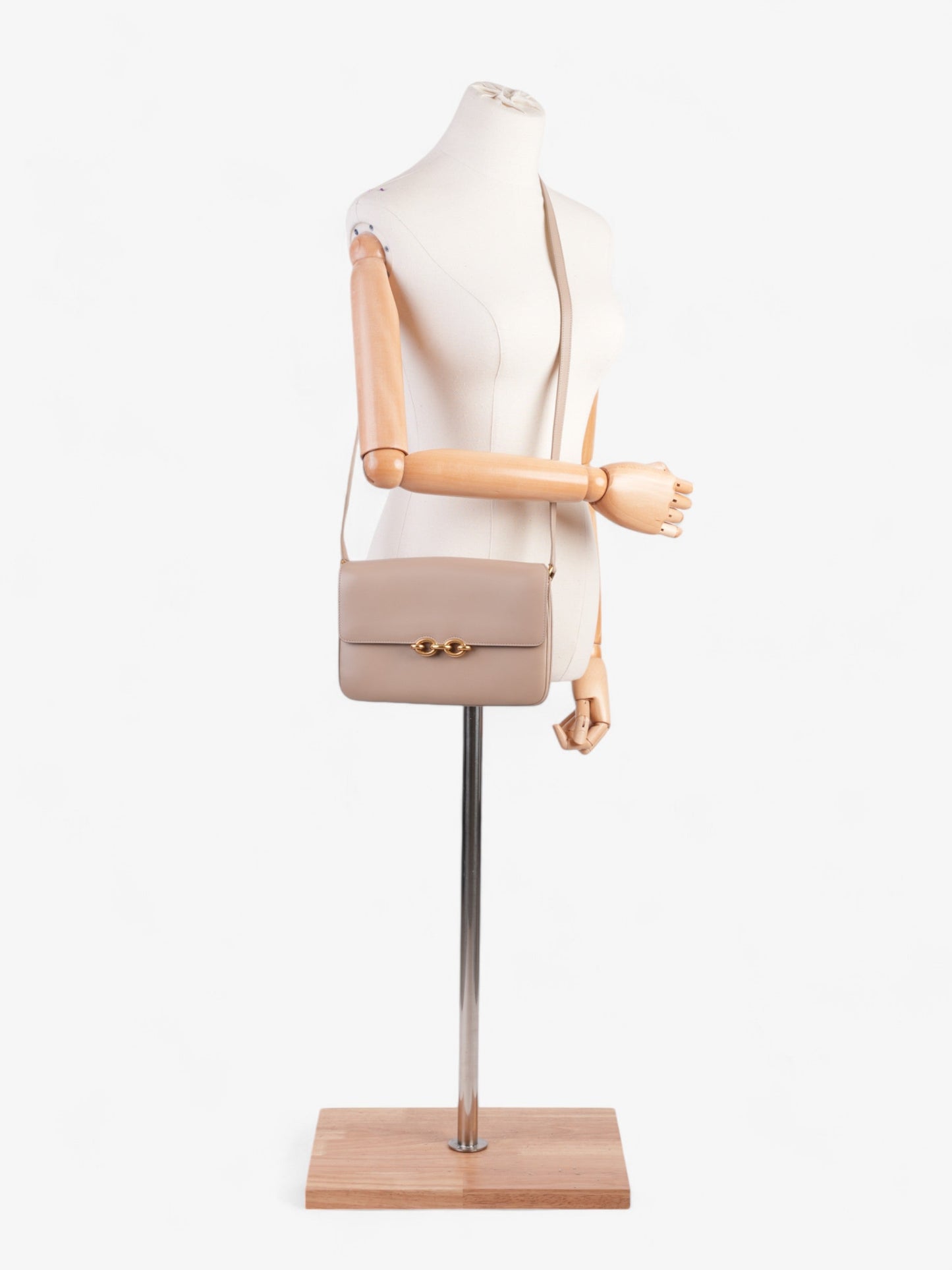 Saint Laurent Le Maillon Beige Leather