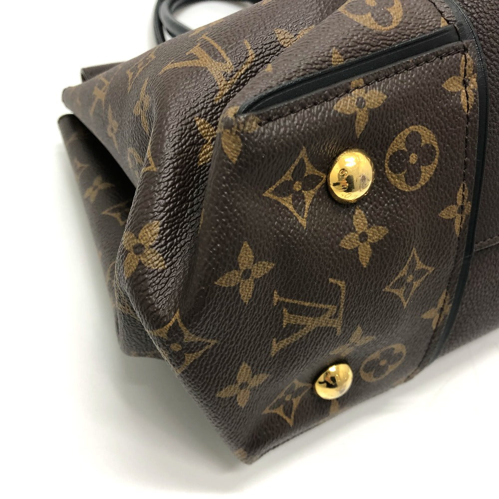 LOUIS VUITTON Handbag M41061 Monogram canvas, Cuir Orfevre leather Brown Monogram Tote W PM Women