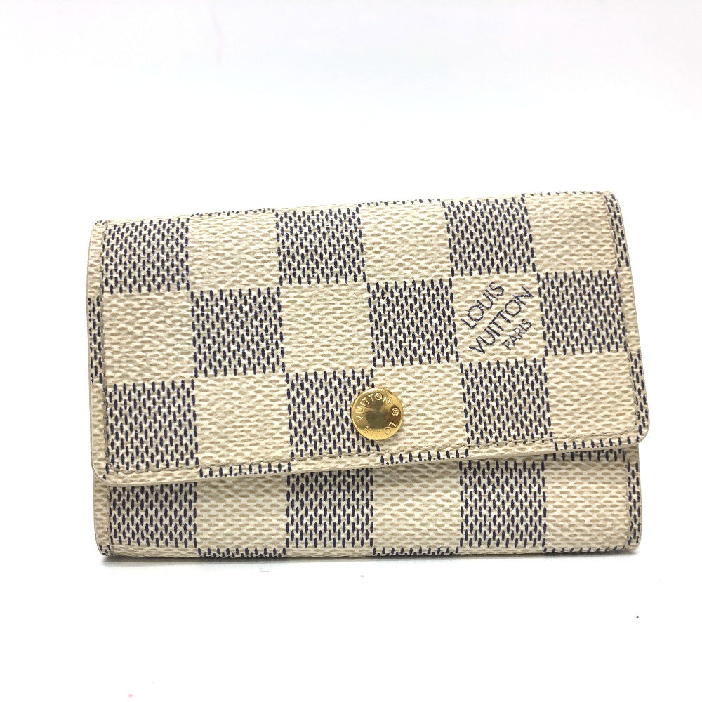 LOUIS VUITTON Key case Key holder Damier Azur Canvas white Damier Azur Multicles6 unisex(Unisex)