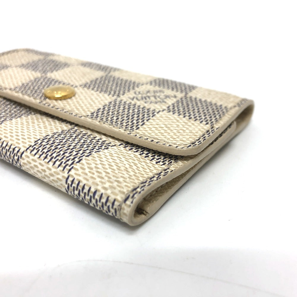 LOUIS VUITTON Key case Key holder Damier Azur Canvas white Damier Azur Multicles6 unisex(Unisex)