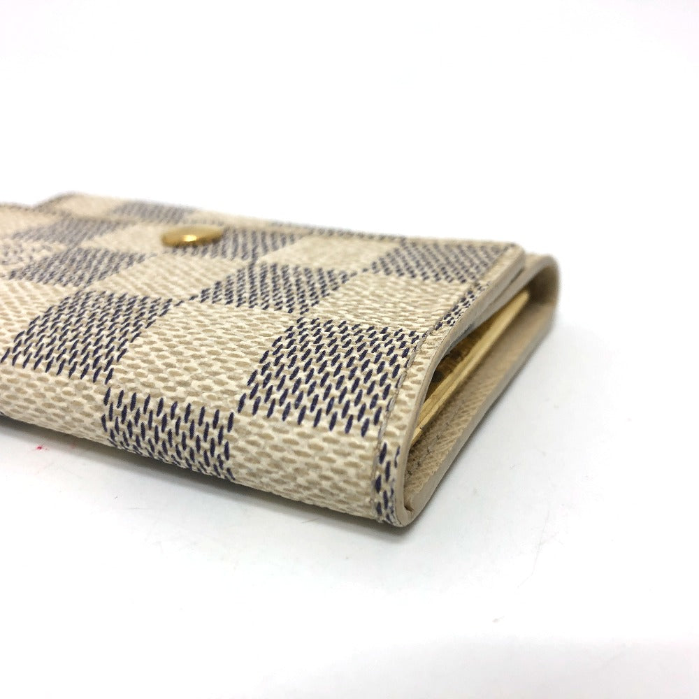 LOUIS VUITTON Key case Key holder Damier Azur Canvas white Damier Azur Multicles6 unisex(Unisex)