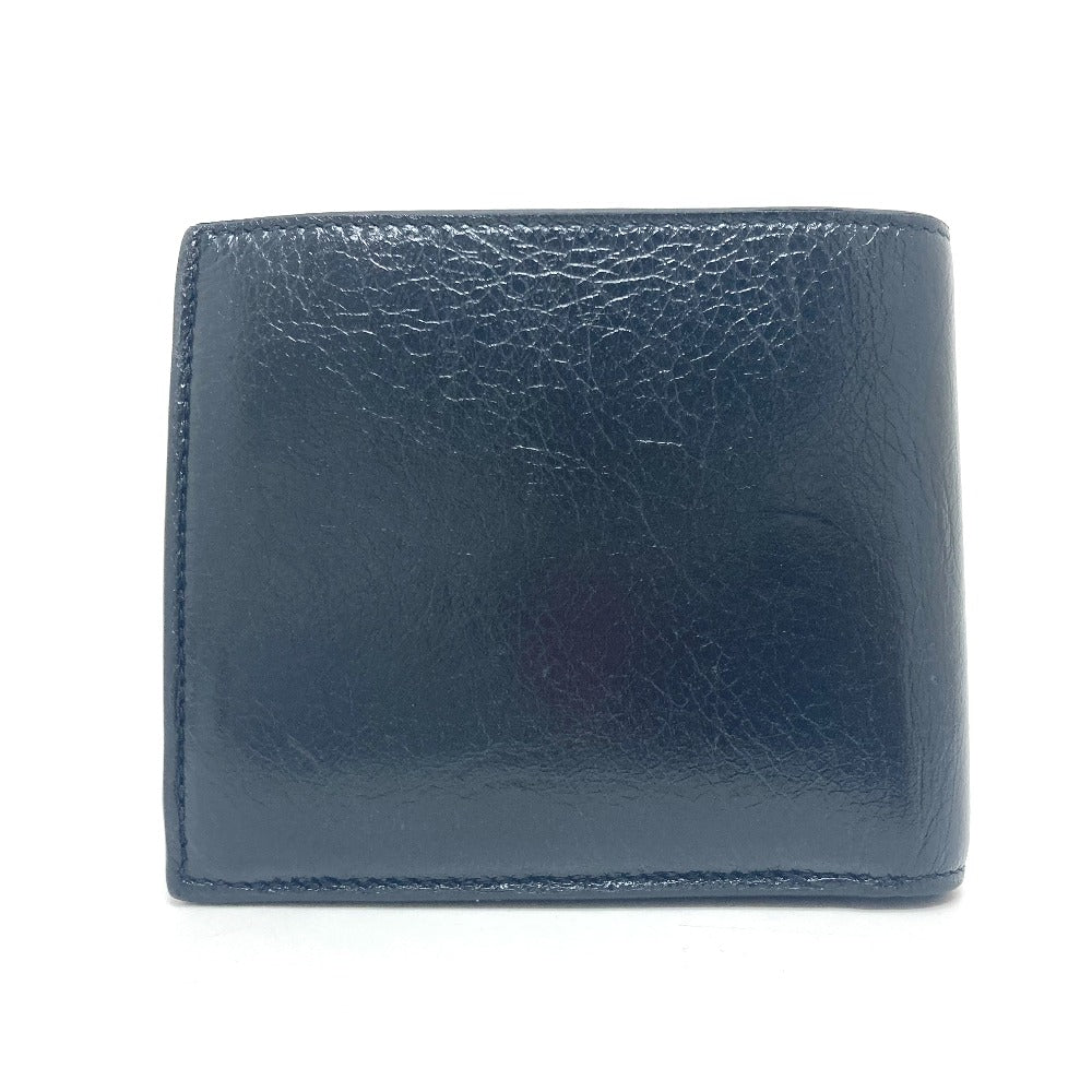 BALENCIAGA Folded wallet 779971 leather black BB logo mens