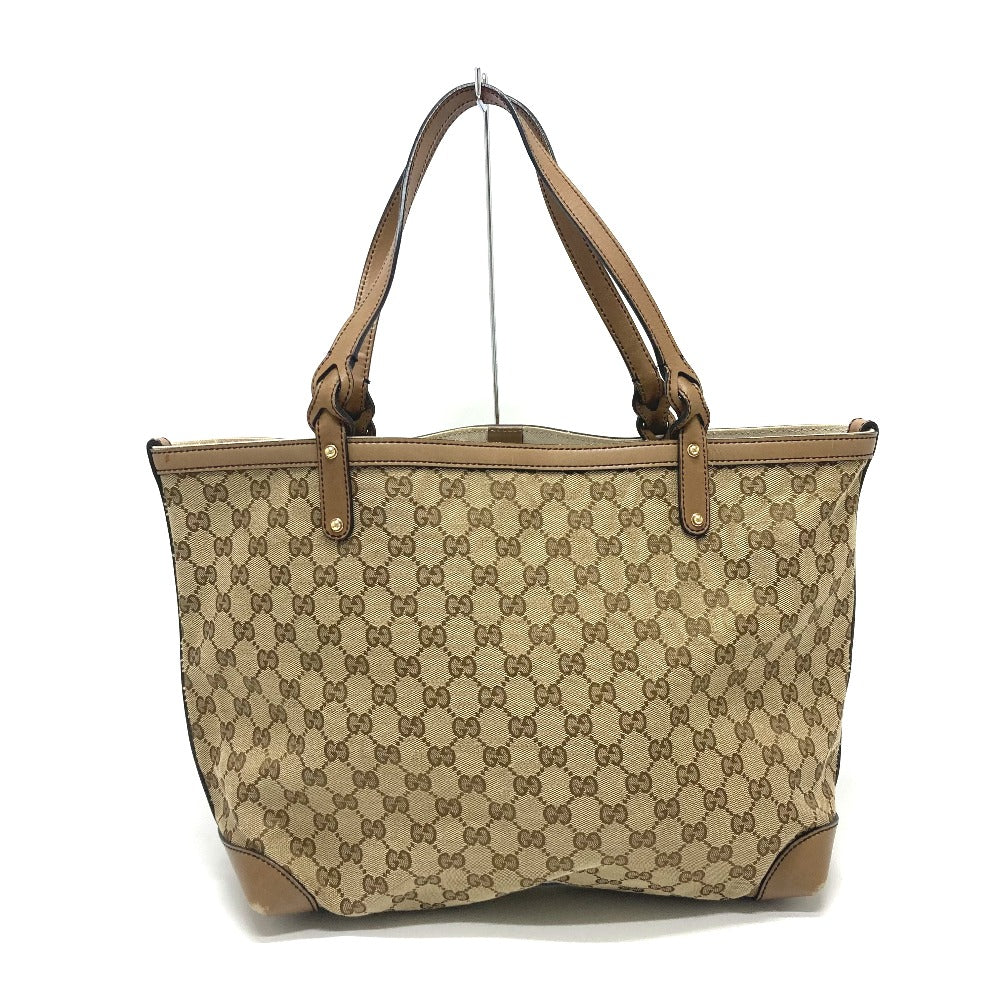 GUCCI Tote Bag 247209 GG canvas Beige x Brand GG canvas Women