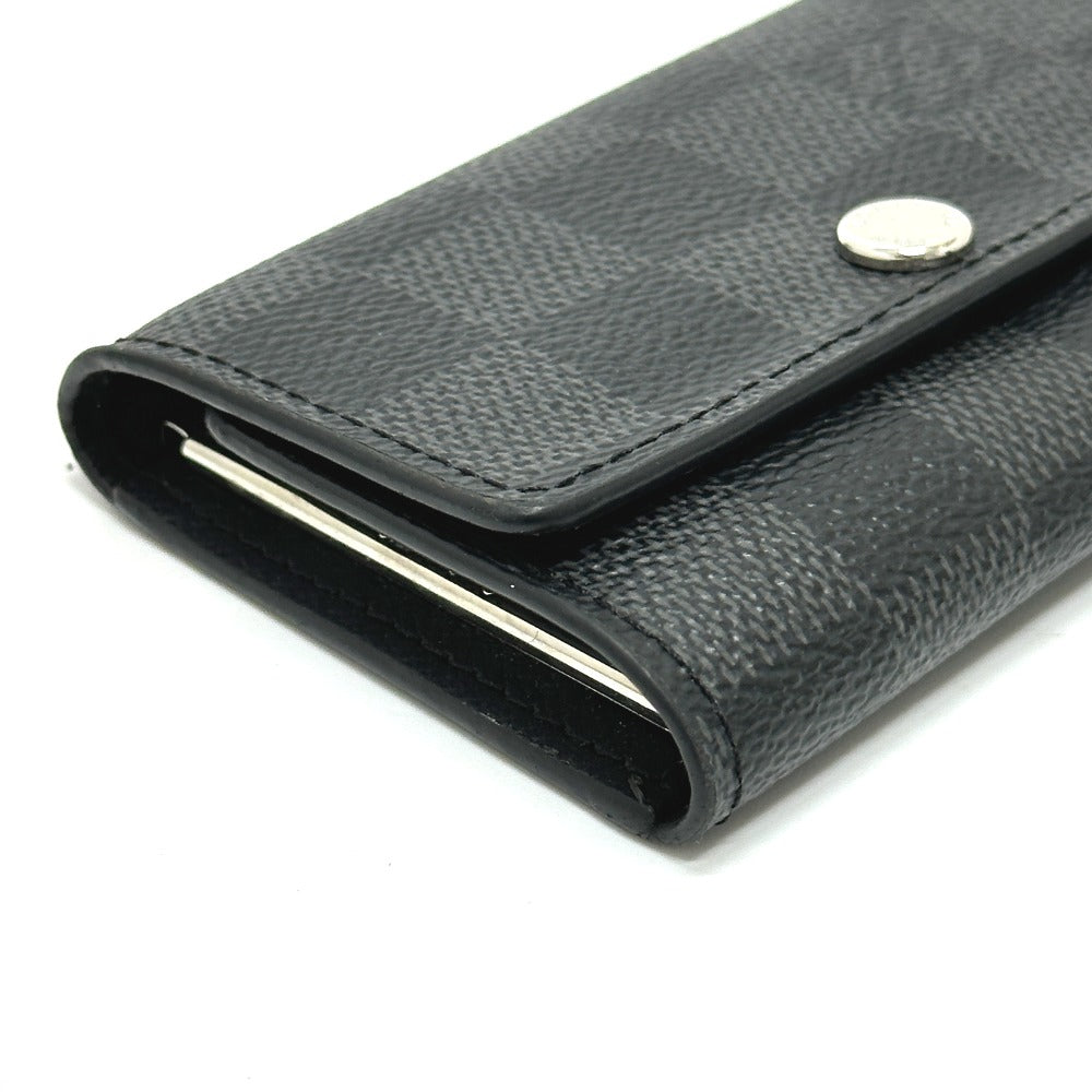 LOUIS VUITTON Key case Key holder Damier Grafitto Canvas black Multicles6 mens