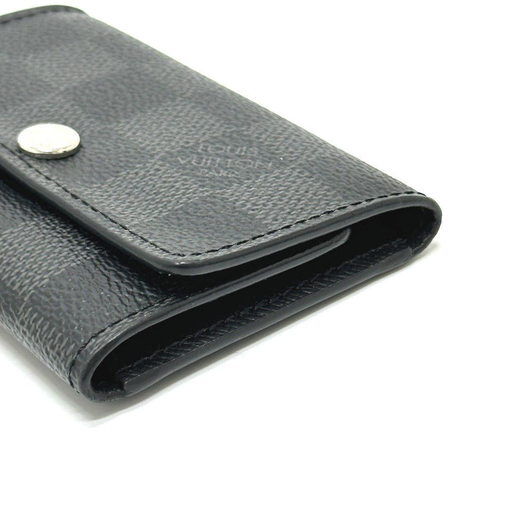 LOUIS VUITTON Key case Key holder Damier Grafitto Canvas black Multicles6 mens