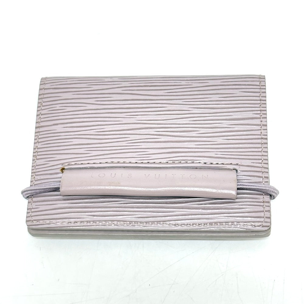 LOUIS VUITTON Card Case Epi Leather Light purple Porte Cartes Transport Women