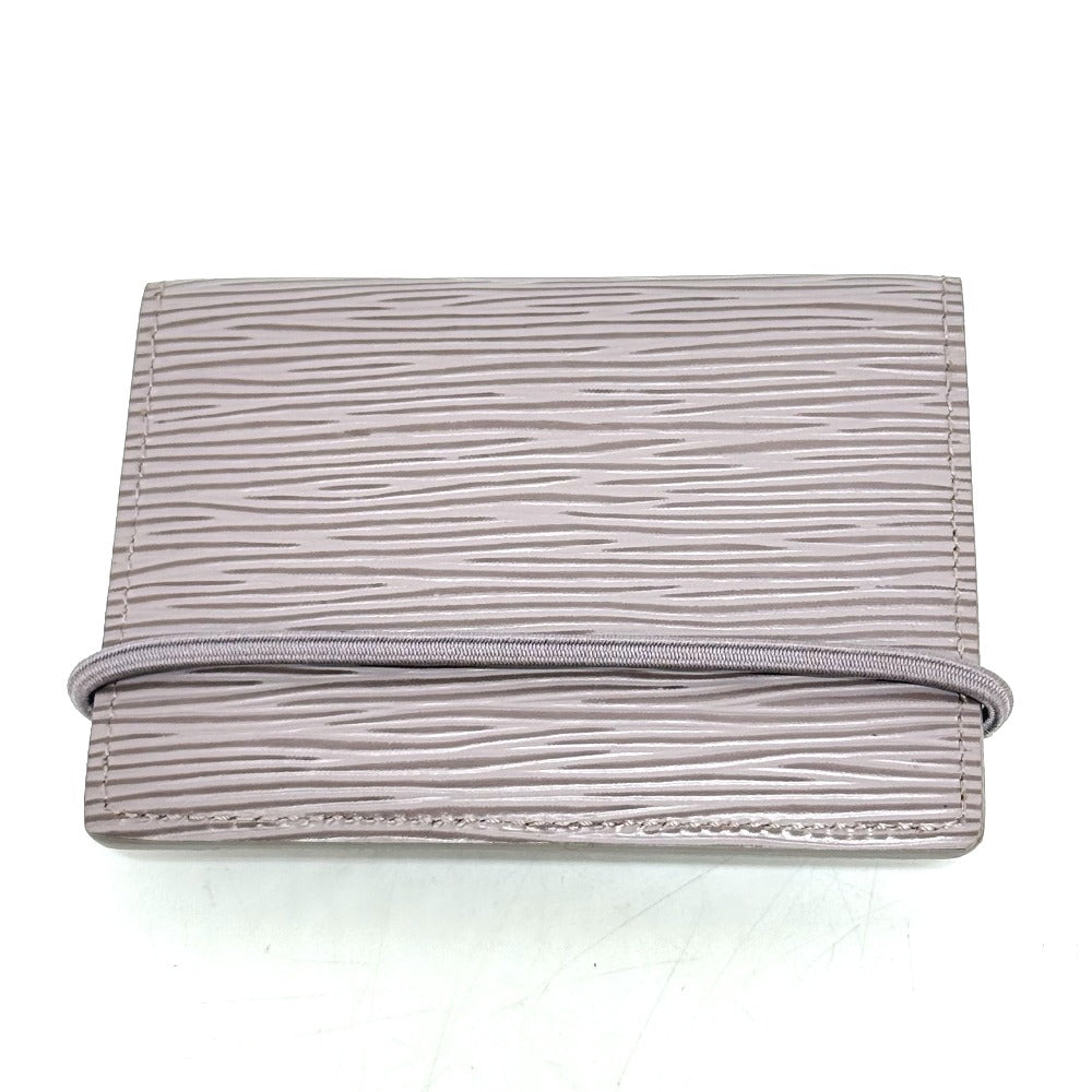 LOUIS VUITTON Card Case Epi Leather Light purple Porte Cartes Transport Women