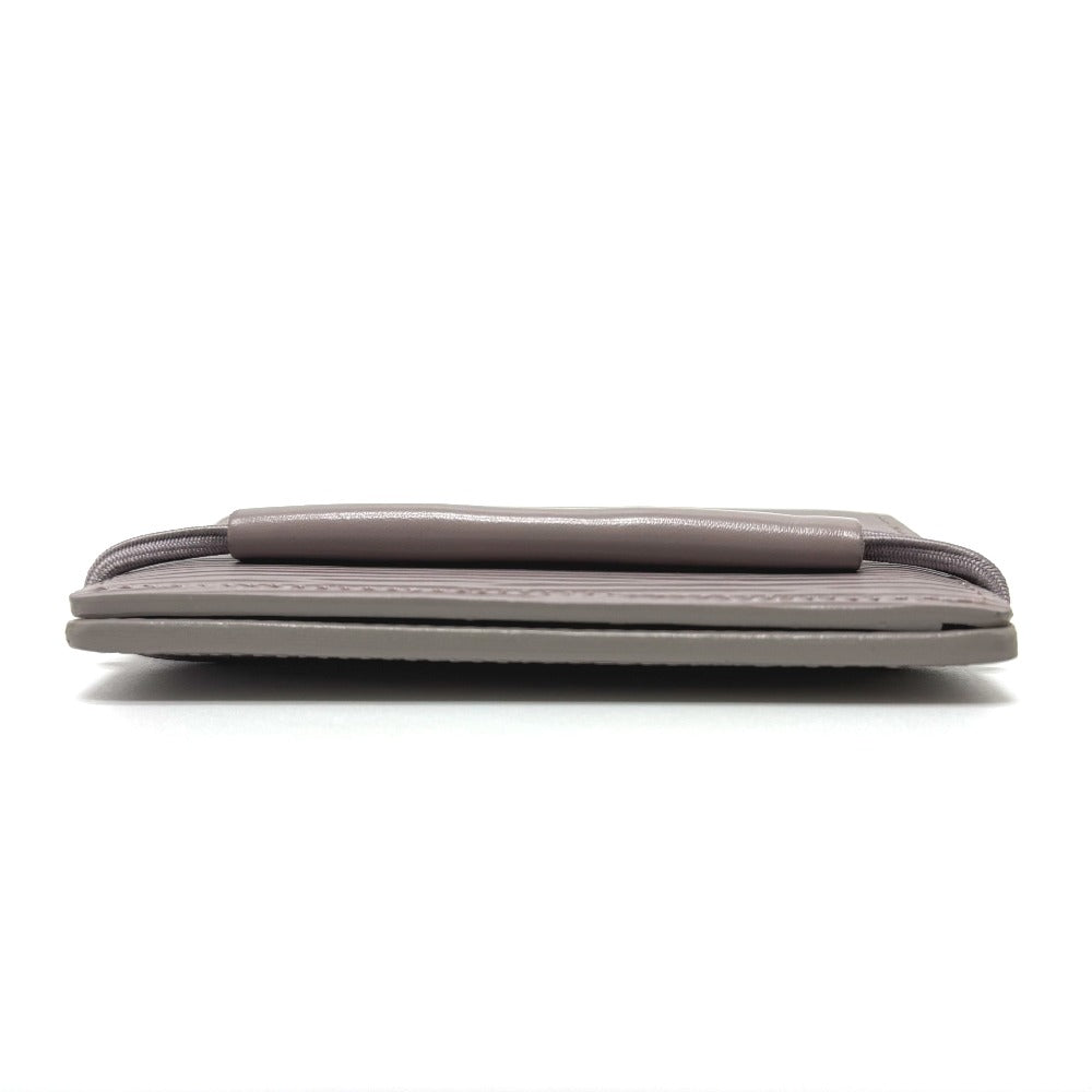 LOUIS VUITTON Card Case Epi Leather Light purple Porte Cartes Transport Women