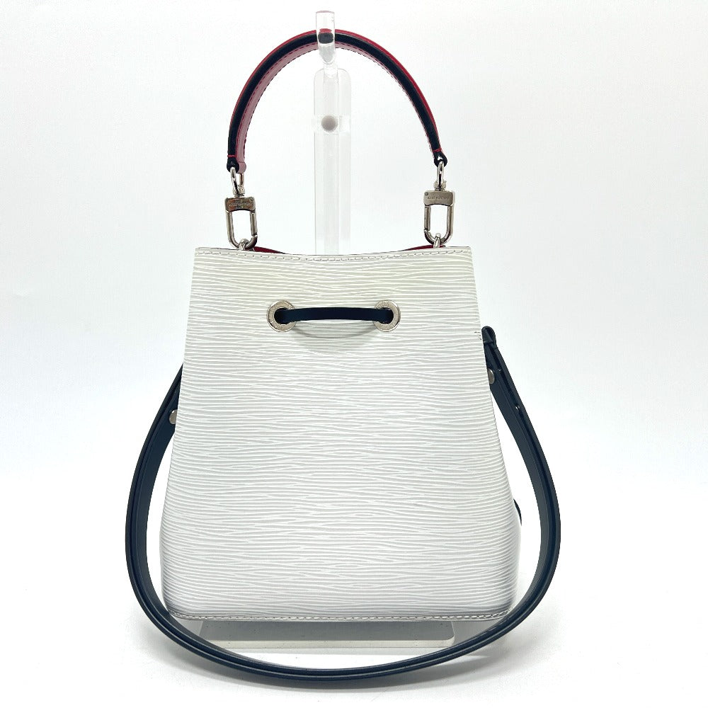Elegant Women's Shoulder Bag | LOUIS VUITTON Shoulder Bag Epi Leather White x Black x Red NeoNoe BB Bron Optique