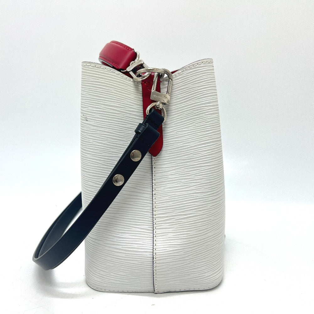 Elegant Women's Shoulder Bag | LOUIS VUITTON Shoulder Bag Epi Leather White x Black x Red NeoNoe BB Bron Optique