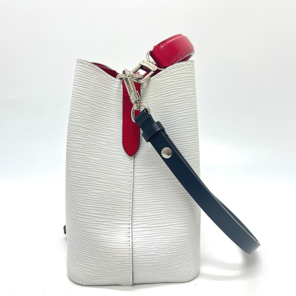 Elegant Women's Shoulder Bag | LOUIS VUITTON Shoulder Bag Epi Leather White x Black x Red NeoNoe BB Bron Optique