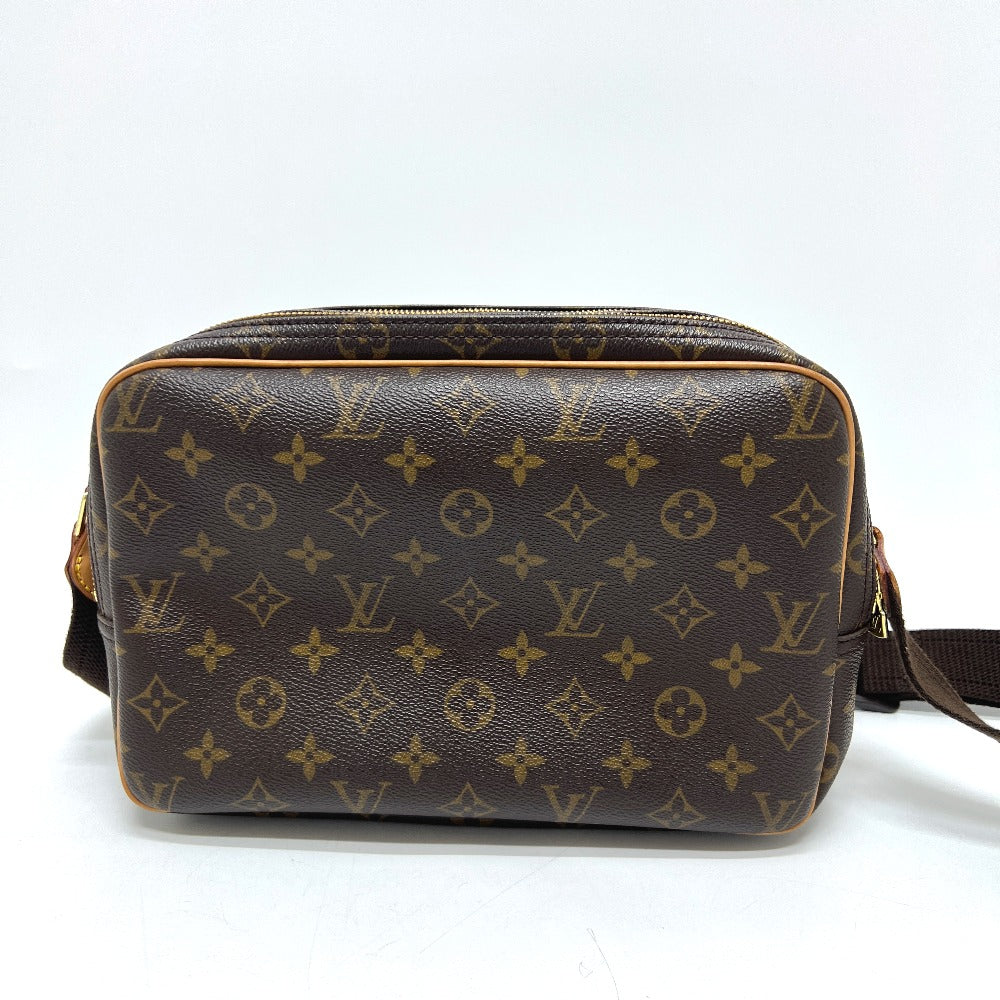 LOUIS VUITTON Shoulder Bag Monogram canvas Brown Reporter PM