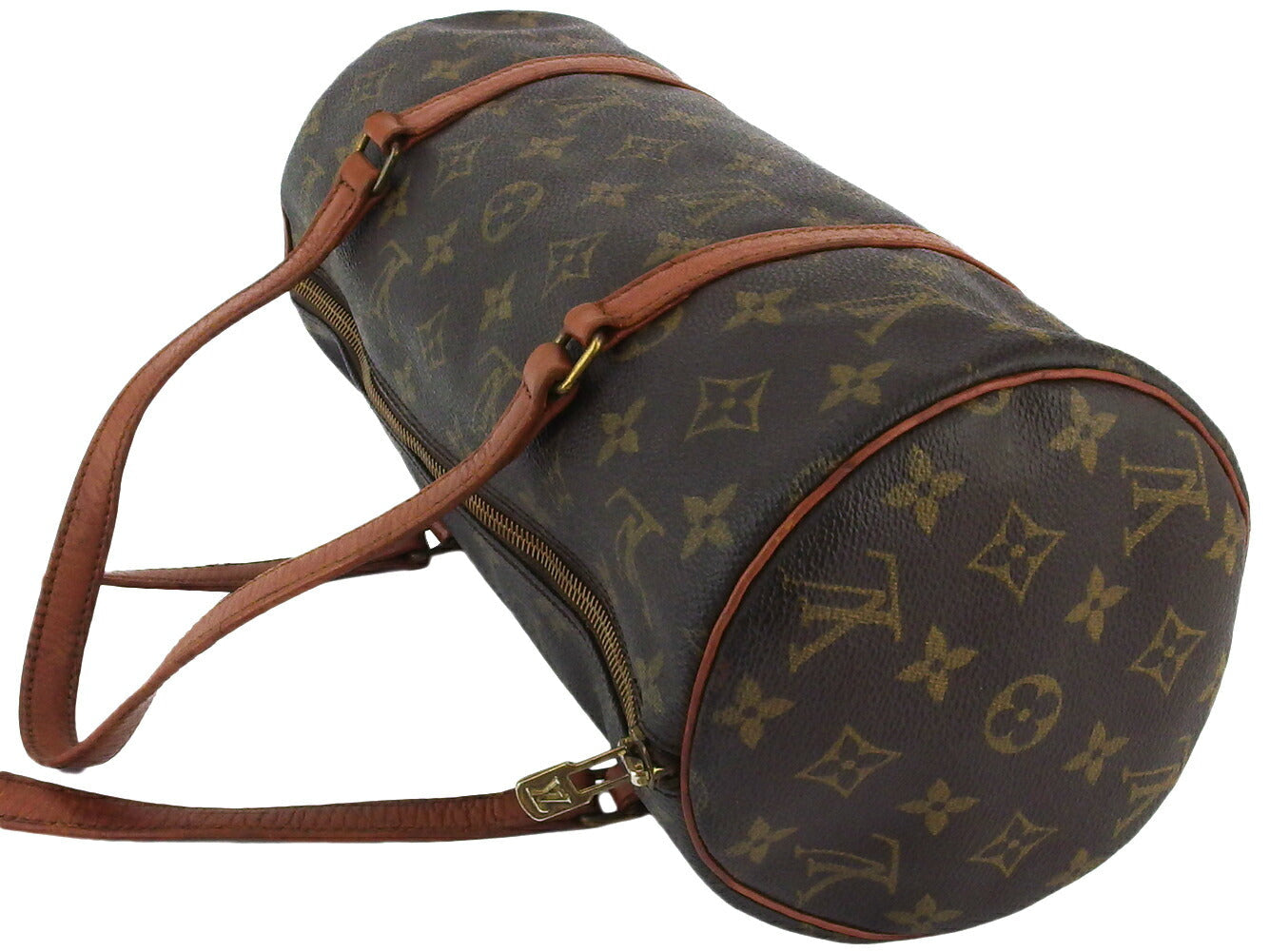 LOUIS VUITTON Handbag Brown beige gold Papillon 30 old type