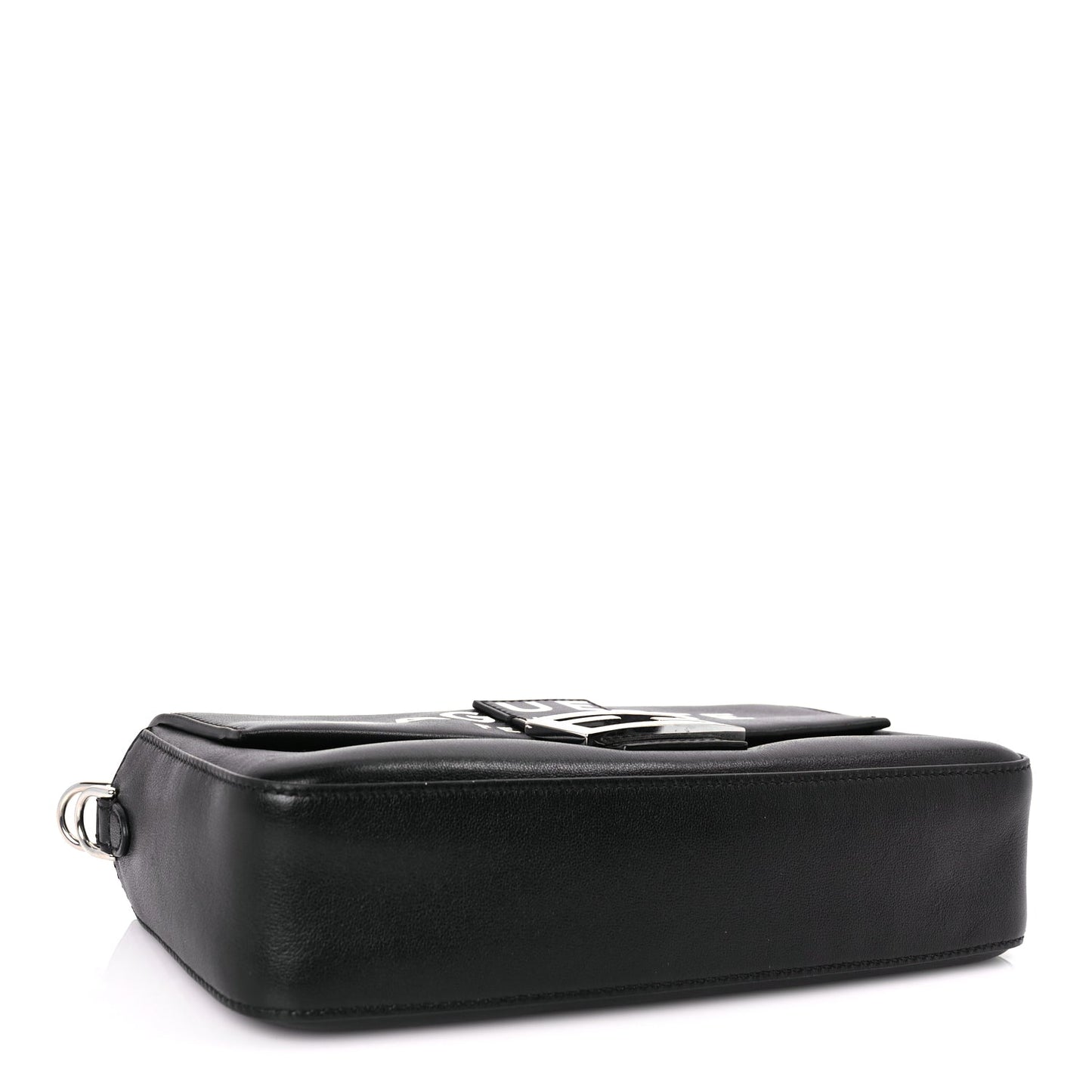 Fendi FENDI X MARC JACOBS Nappa Logo Medium Baguette Black