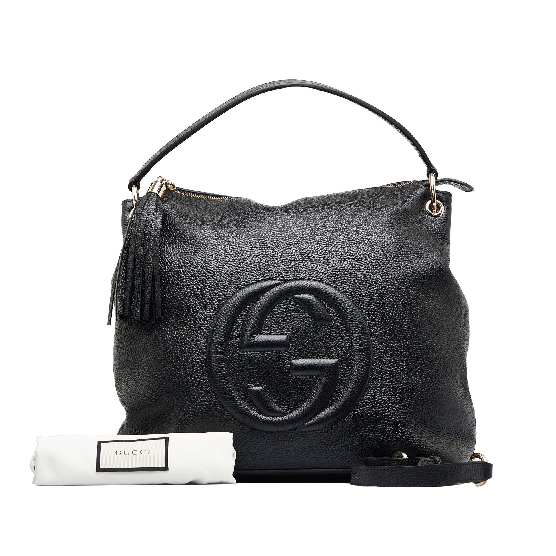 Gucci Soho Black Leather Tote Style 1