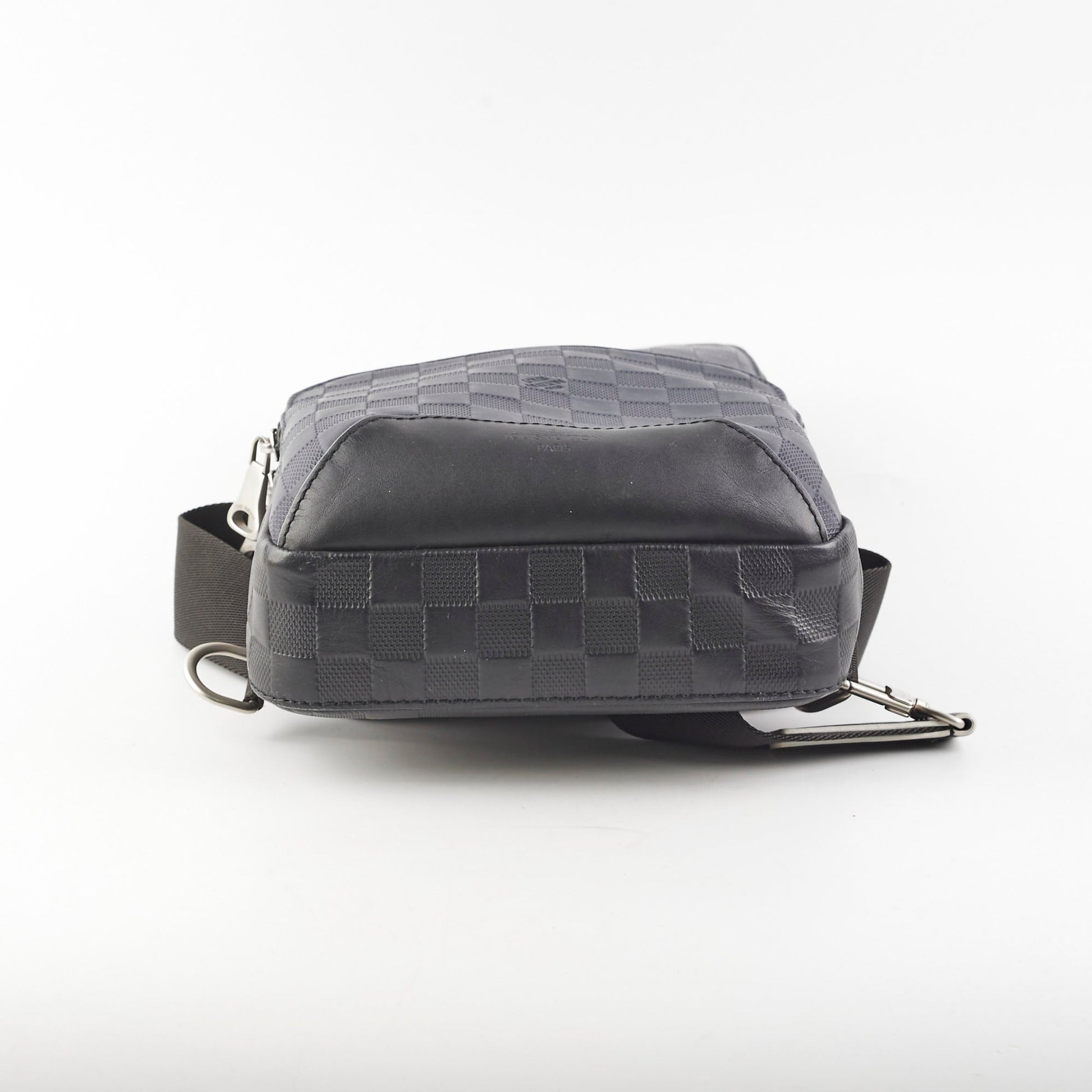 Louis Vuitton Avenue Men's Sling Bag Damier Ebene Navy