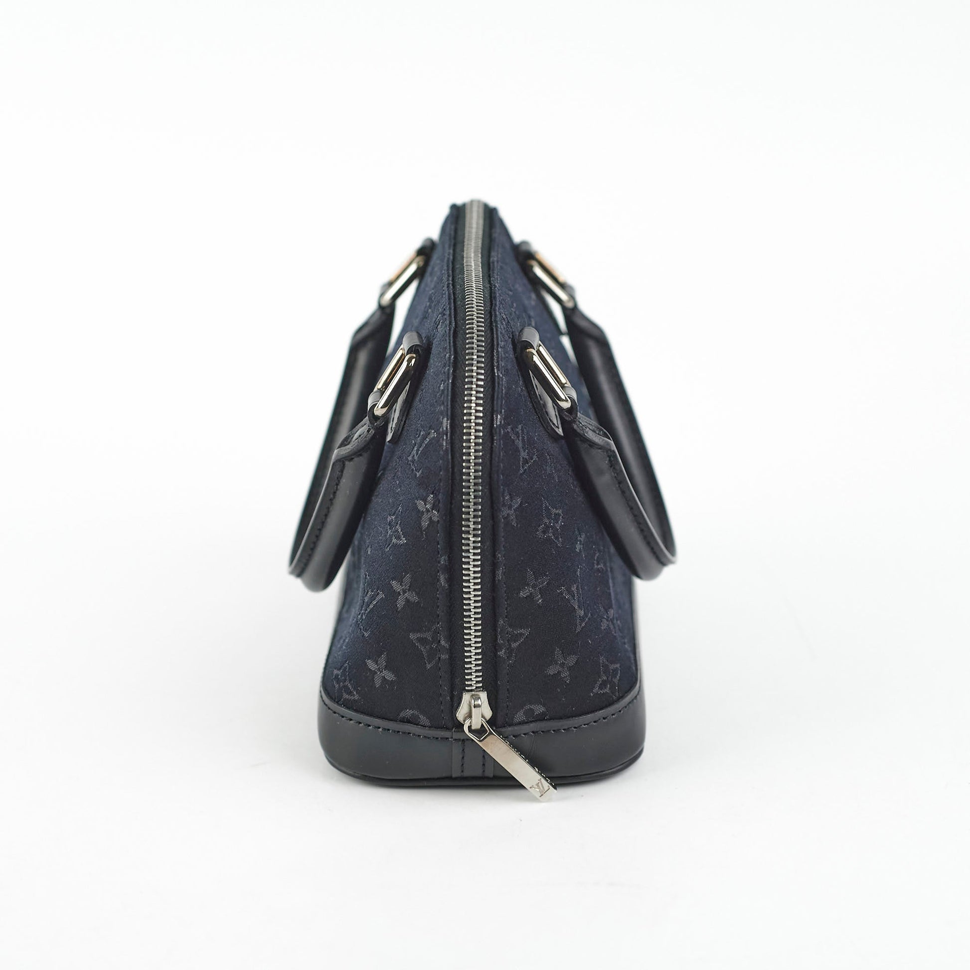 Louis Vuitton Mini Alma Satin Crossbody Black