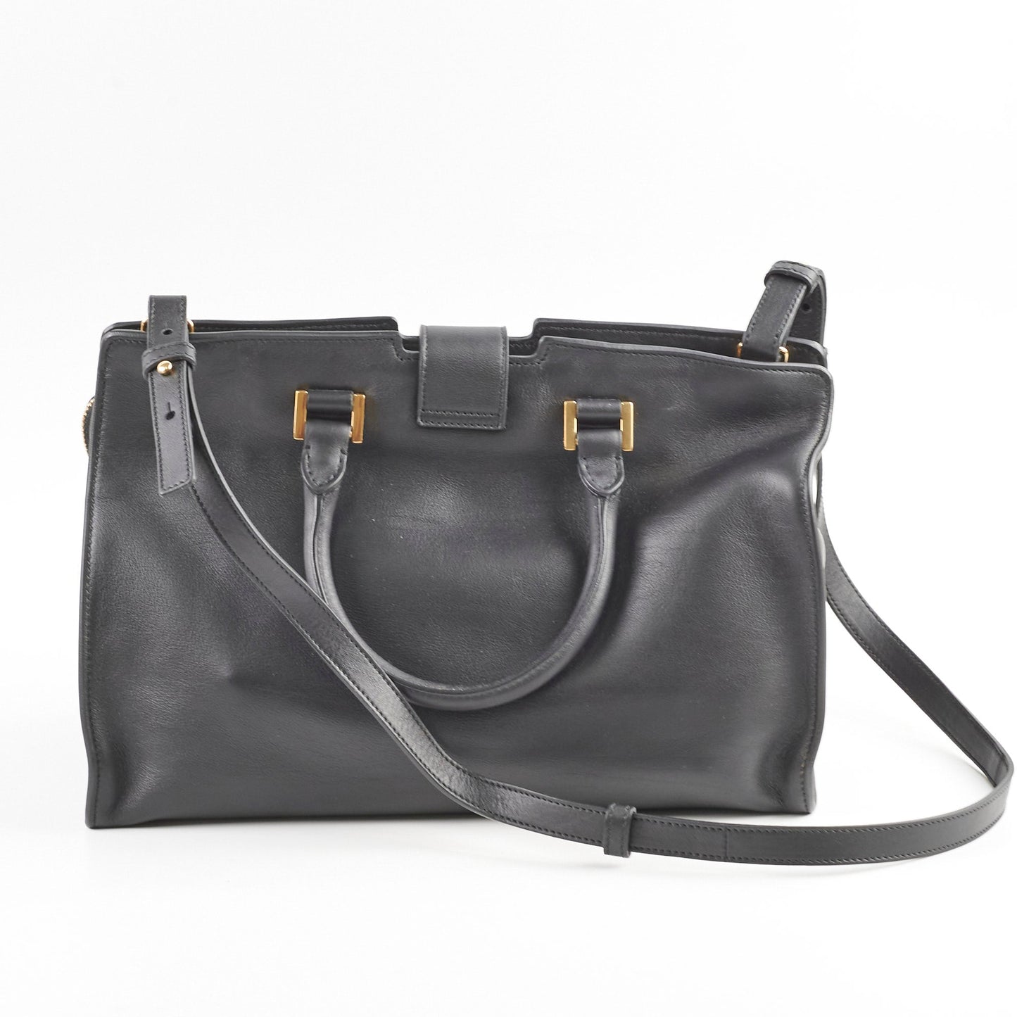 Saint Laurent Small Classis Y Cabas Bag Black