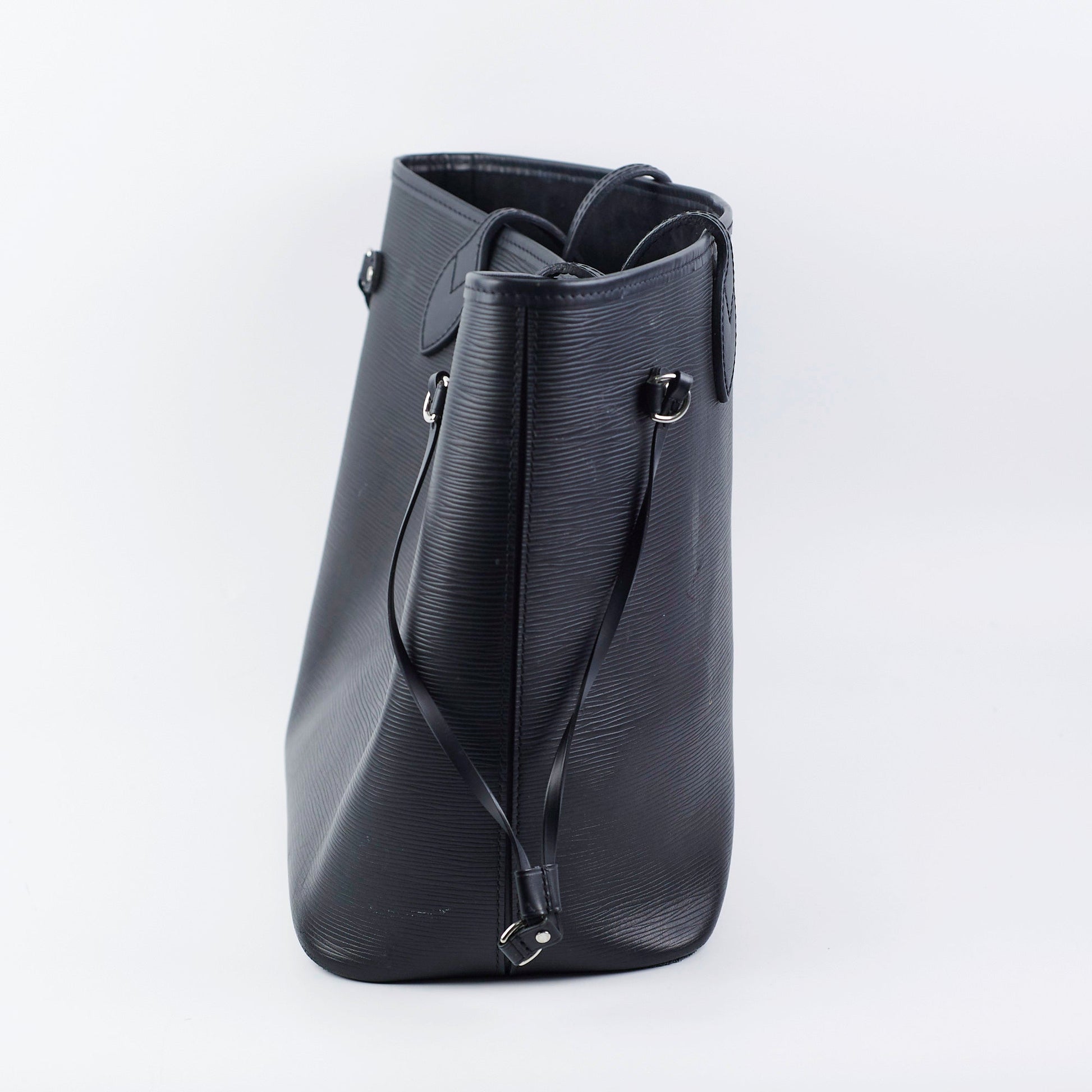 Louis Vuitton Neverfull Tote Bag MM Black Epi