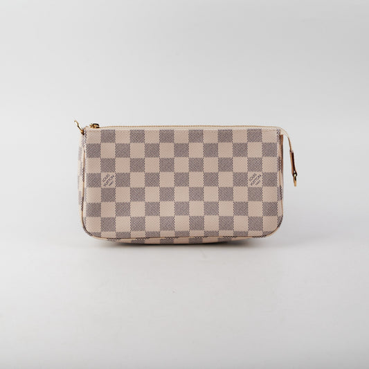 Louis Vuitton Pochette Damier Azur Shoulder Bag