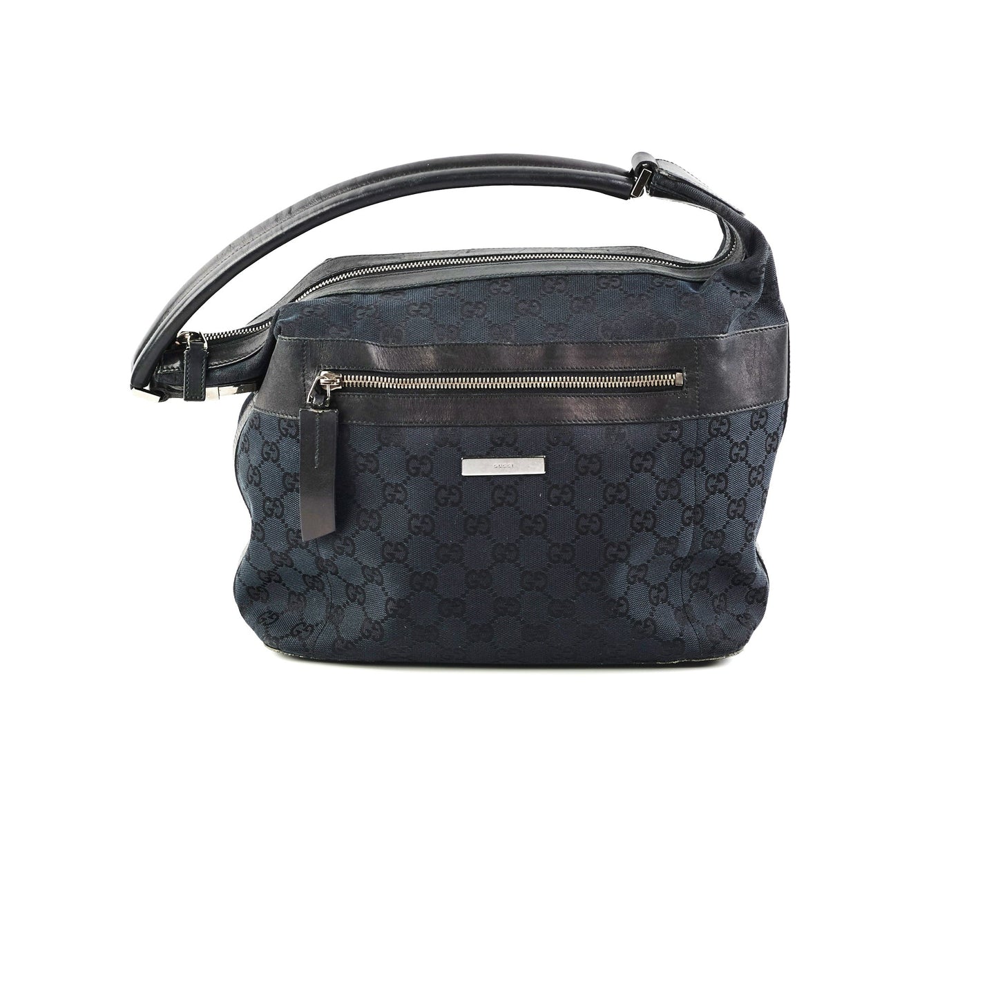 Gucci GG Canvas Black Shoulder Bag
