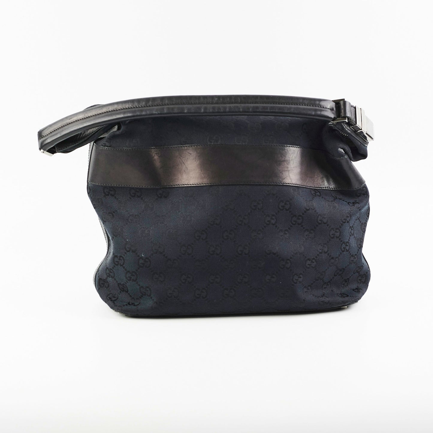Gucci GG Canvas Black Shoulder Bag