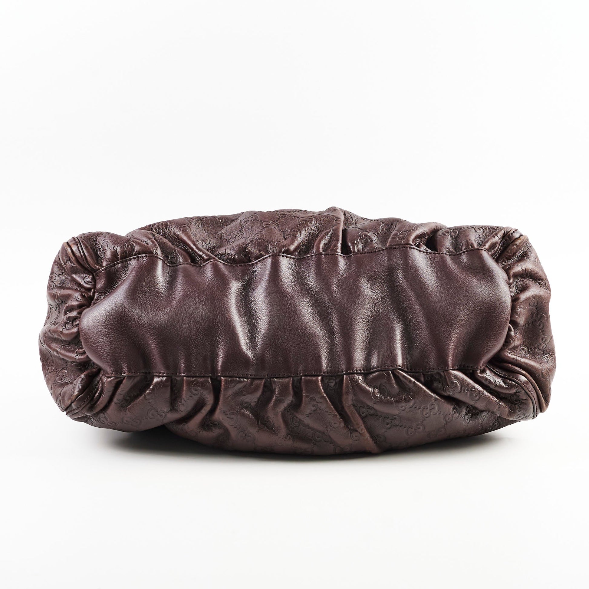 Gucci Guccissima Leather Soulder Bag Brown