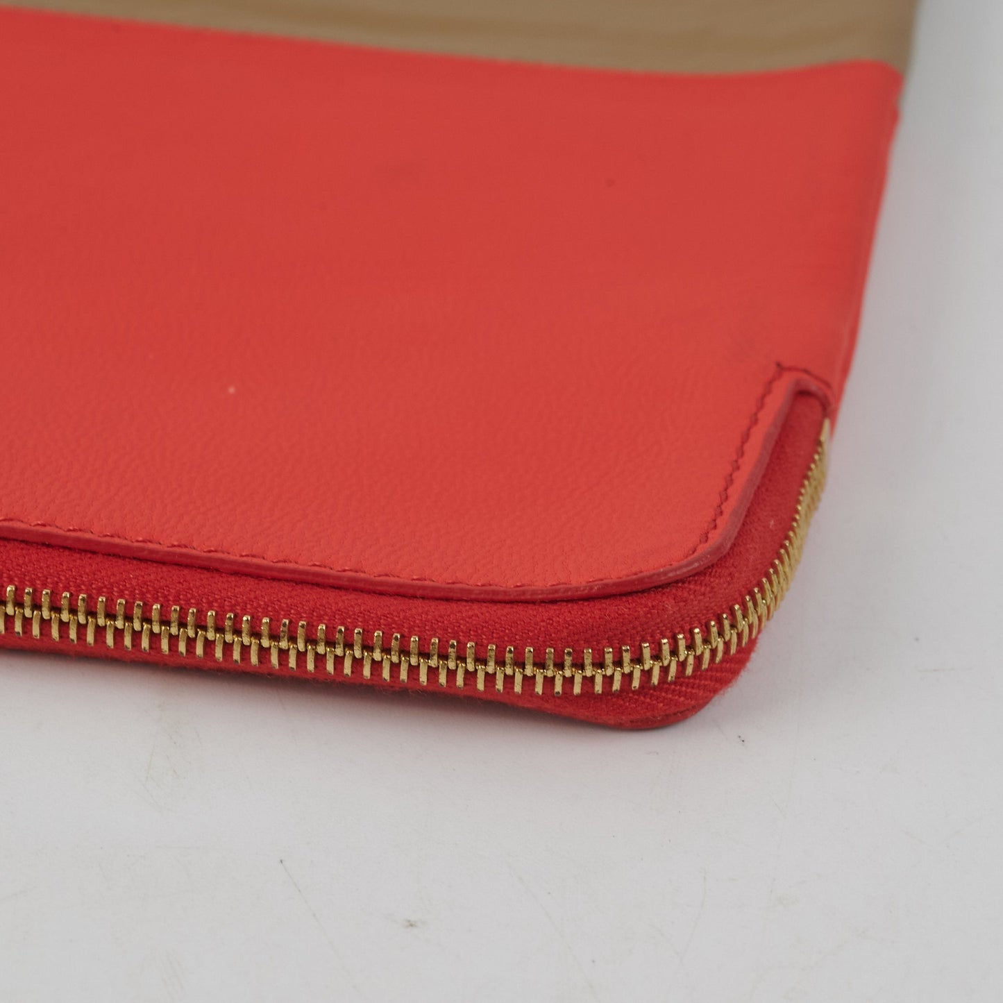 Luxury CELINE Pouch Red/Taupe