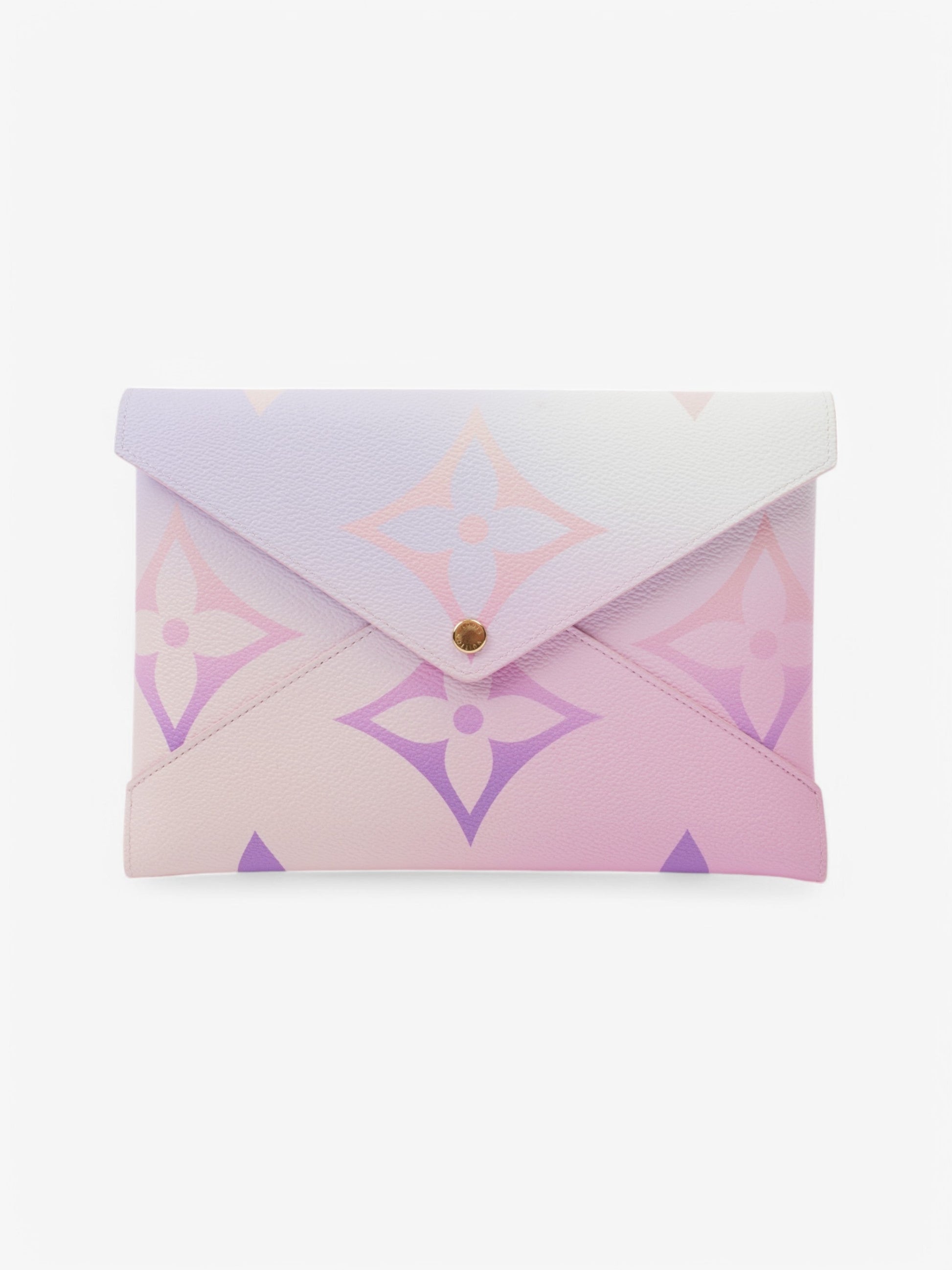 Louis Vuitton Spring In The City Kirigami Pochette Set Sunrise Pastel / Midnight Fuschia / Khaki Coated Canvas