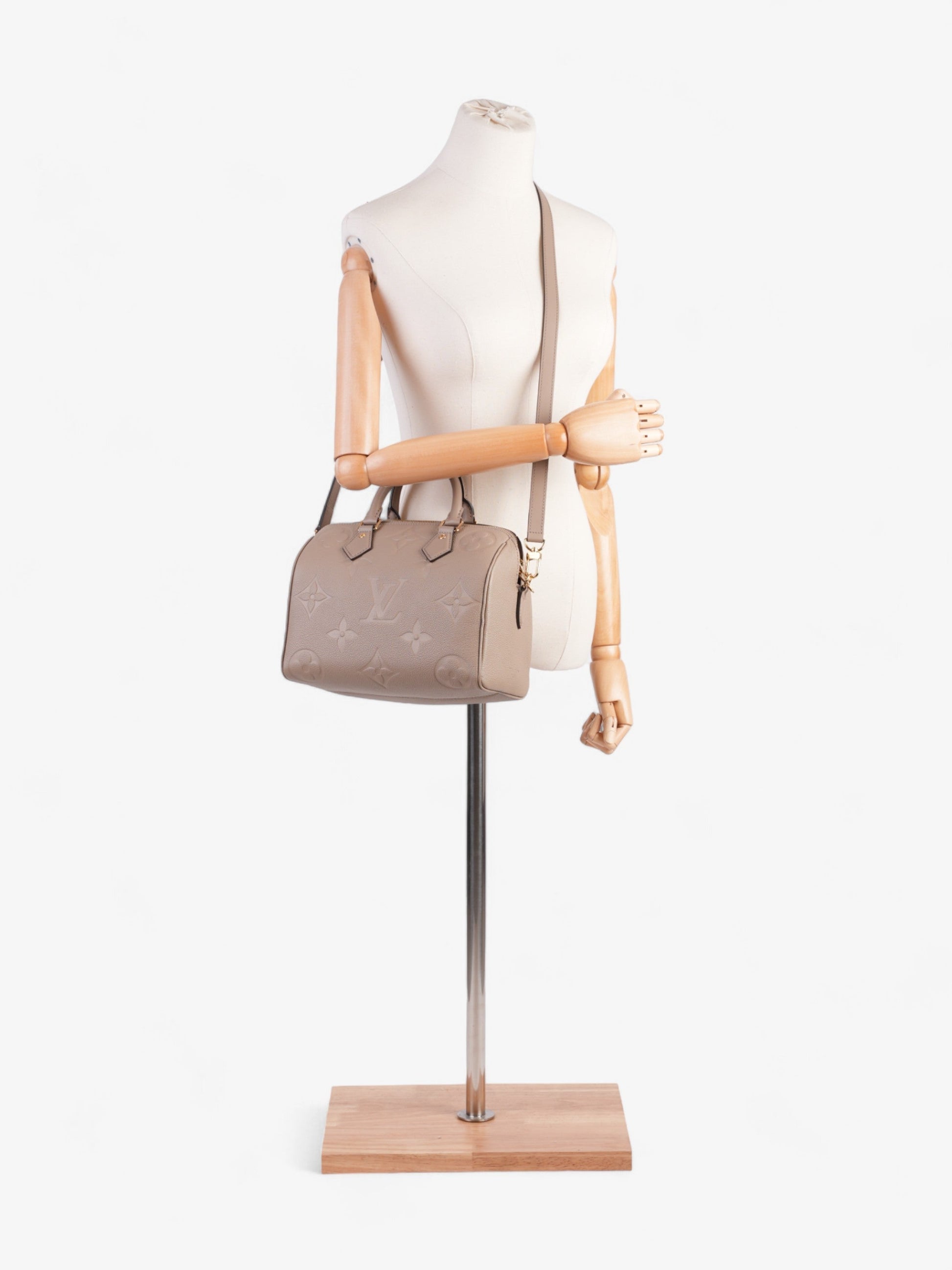 Louis Vuitton Speedy Bandoulière 25 Dune Empreinte Leather