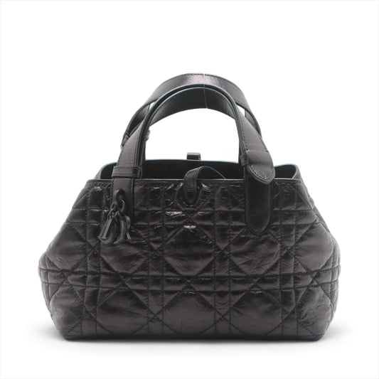 Christian Dior Black Macrocannage Leather Small Toujours Bag [Clearance Sale]