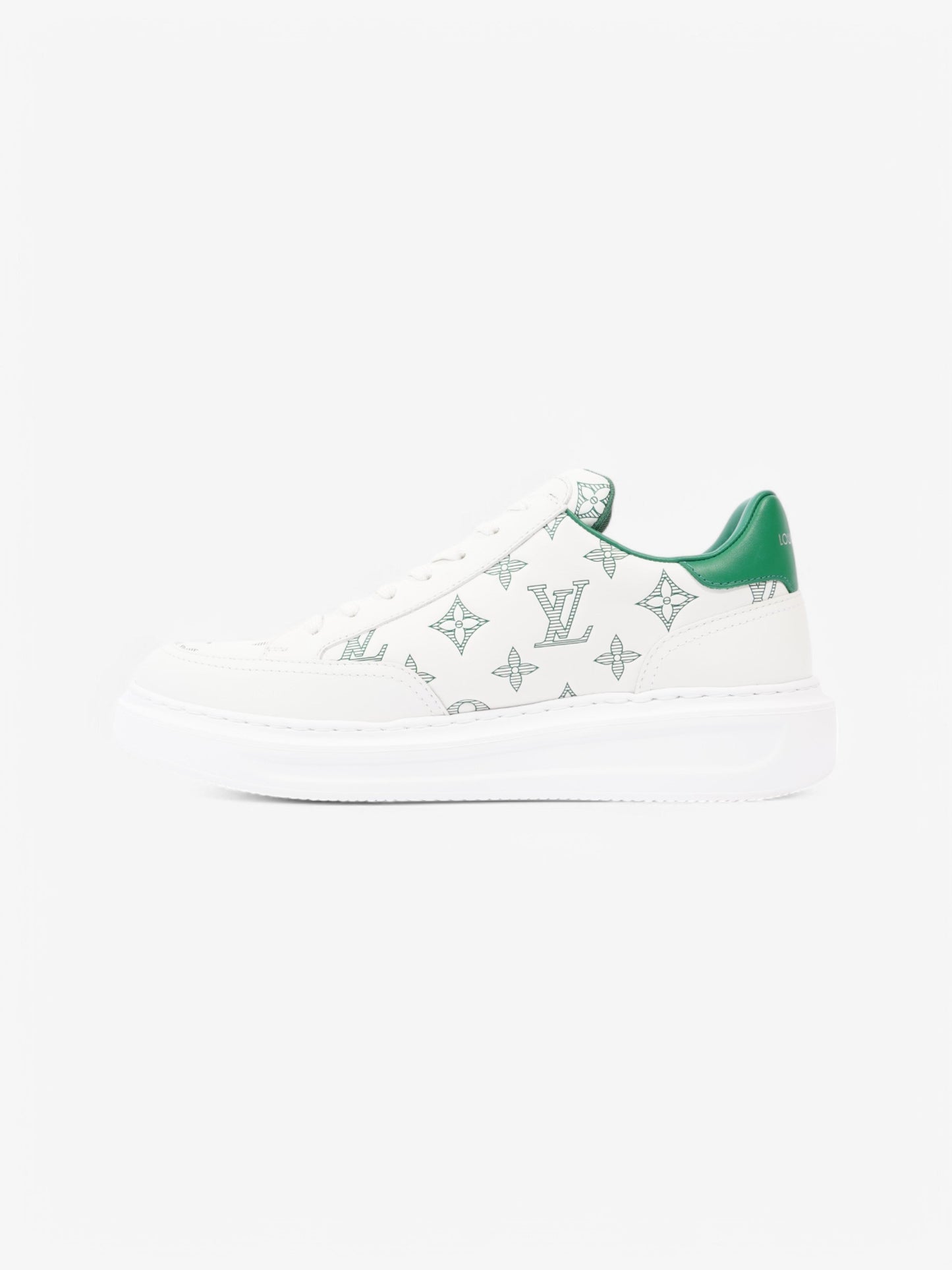 Louis Vuitton Beverley Hills White / Green Leather EU 41.5 UK 7.5
