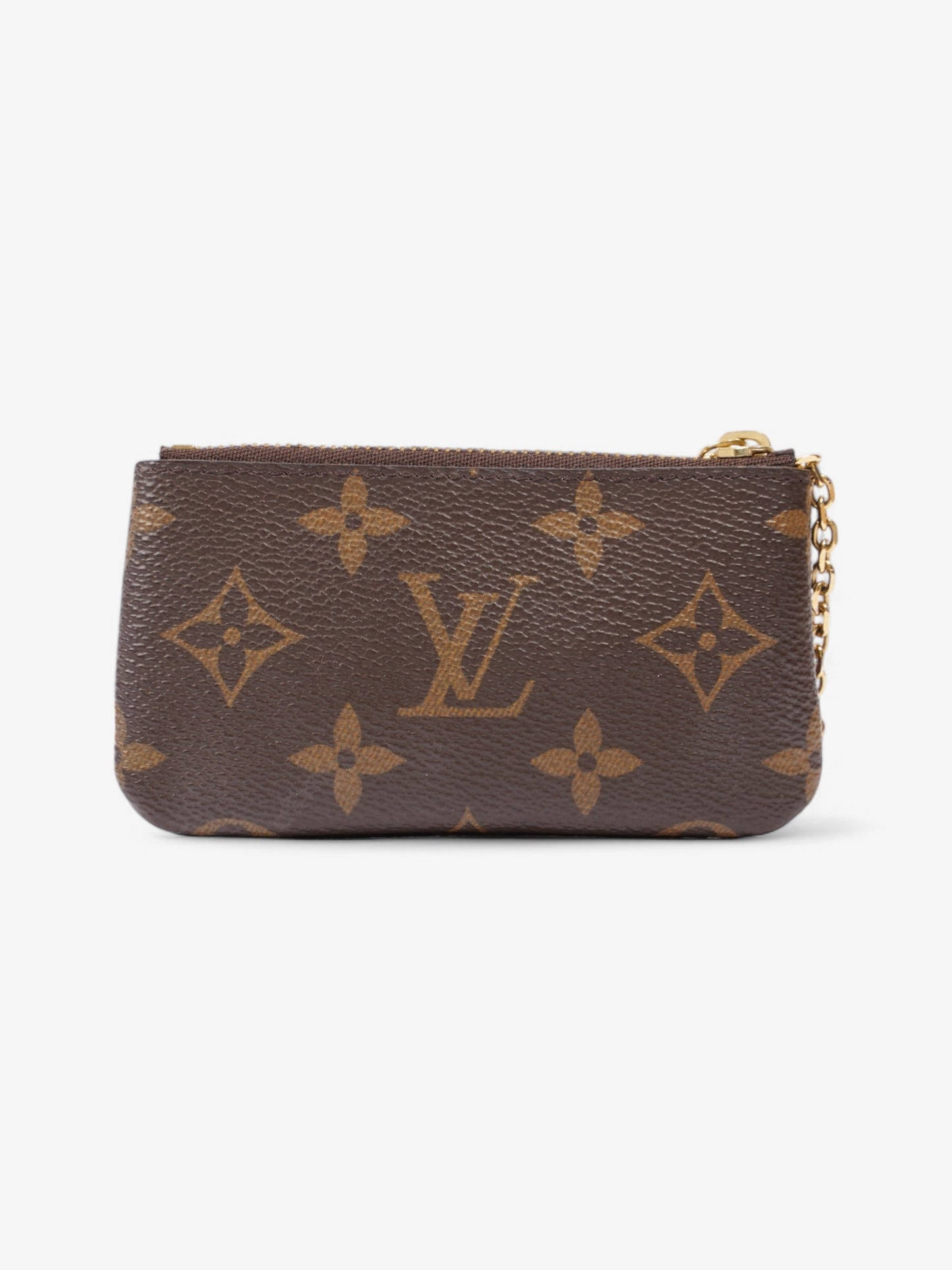 Luxury Women's Clutch Bag | Louis Vuitton Key Pouch Monogram / Gold Coated Canvas