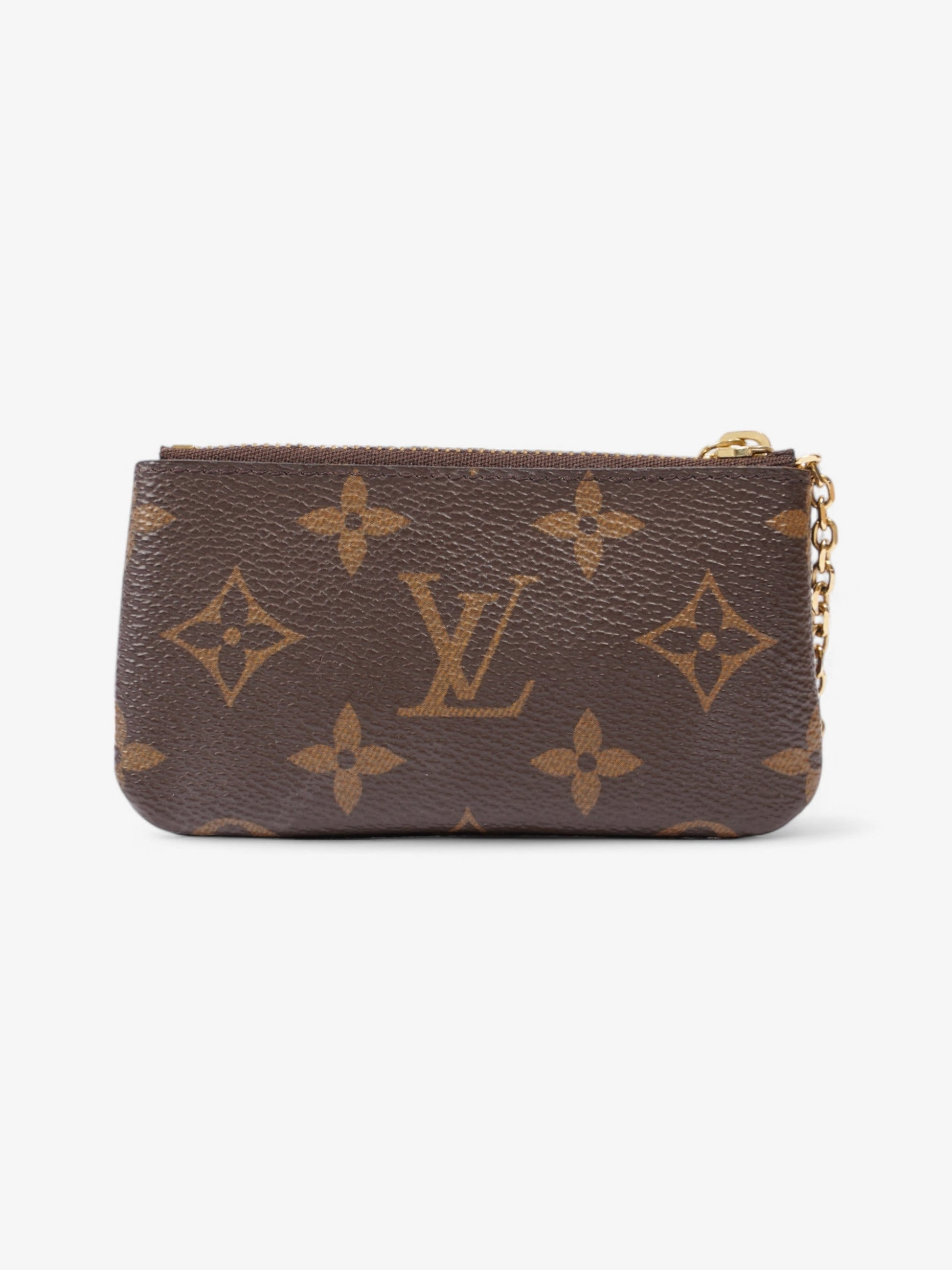 Luxury Women's Clutch Bag | Louis Vuitton Key Pouch Monogram / Gold Coated Canvas